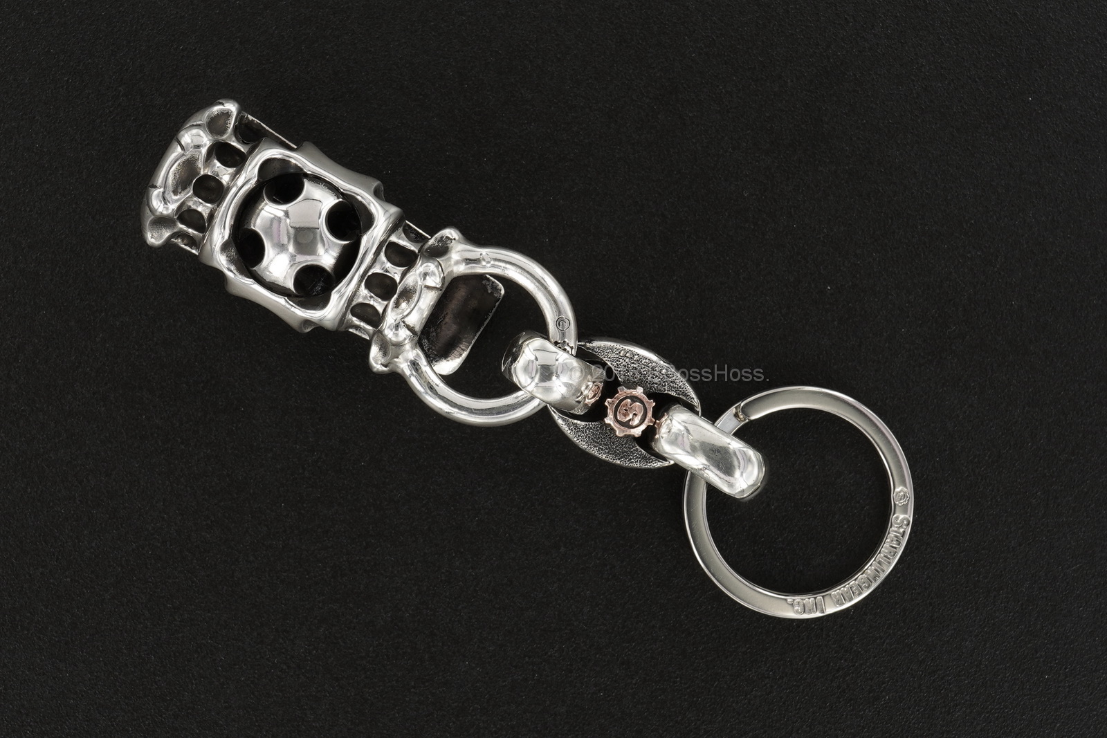 Starlingear Custom Sterling-Silver Cyber Cross Keeper Key Chain