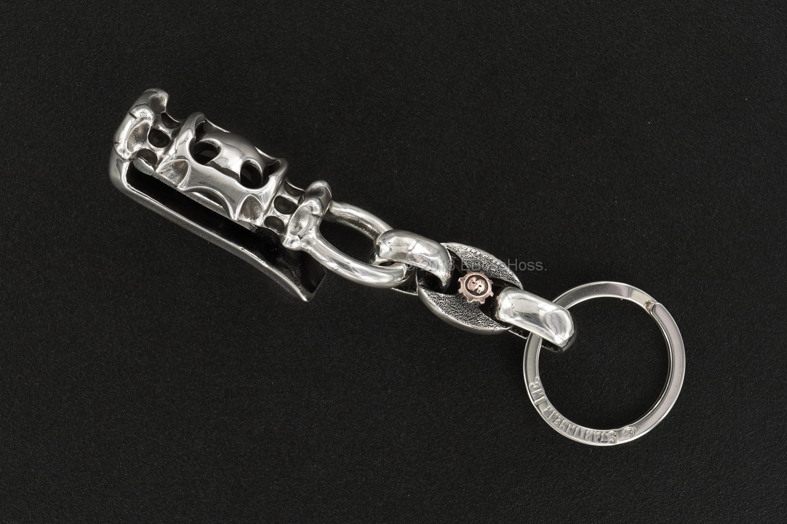 Starlingear Custom Sterling-Silver Cyber Cross Keeper Key Chain