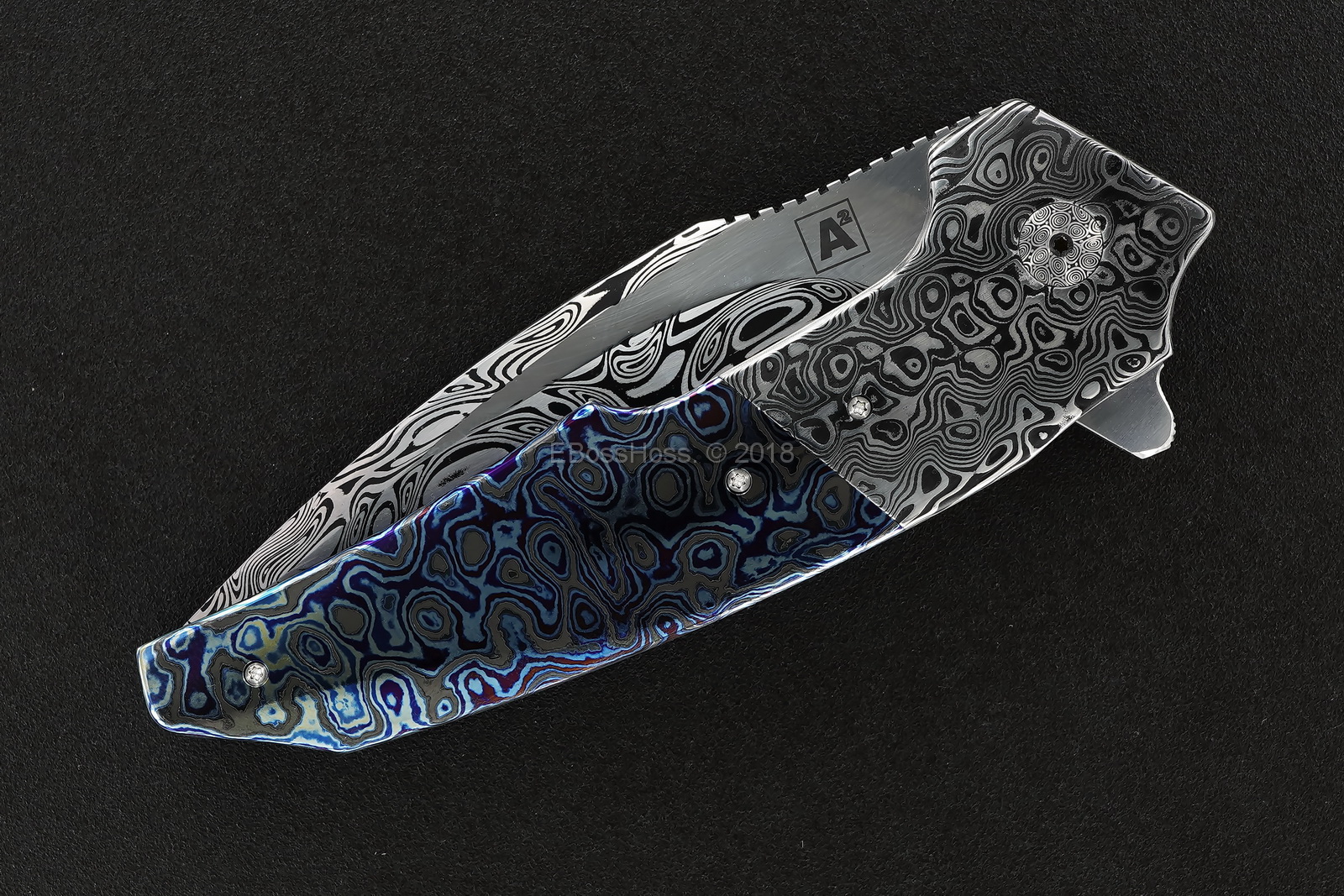 A2 Knives, Bharucha, Thorburn, van Heerden Custom A6 Very Premium Flipper