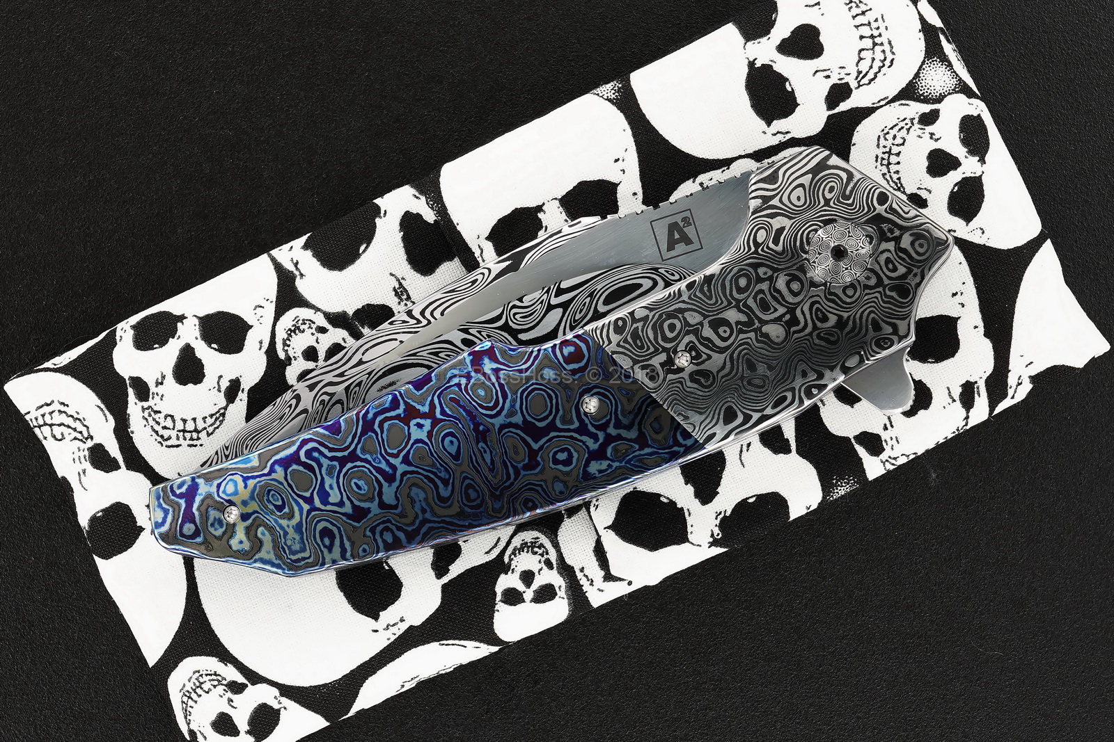A2 Knives, Bharucha, Thorburn, van Heerden Custom A6 Very Premium Flipper