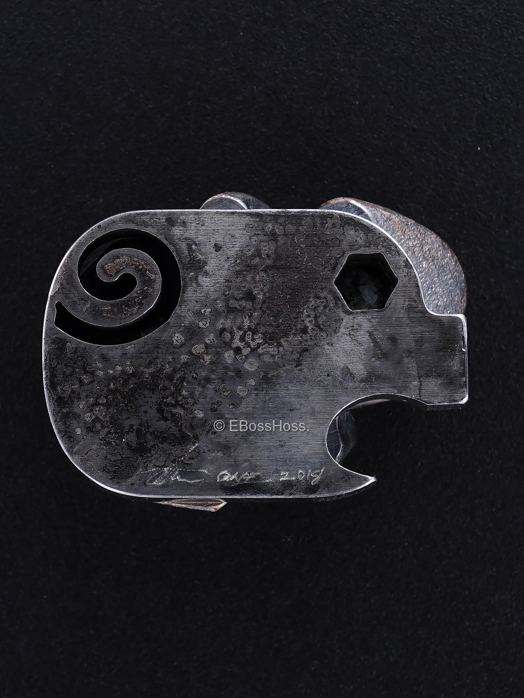 Steel Flame ''ONE'' Custom XXL Darkness Skull HATE PI -- by Derrick Obatake