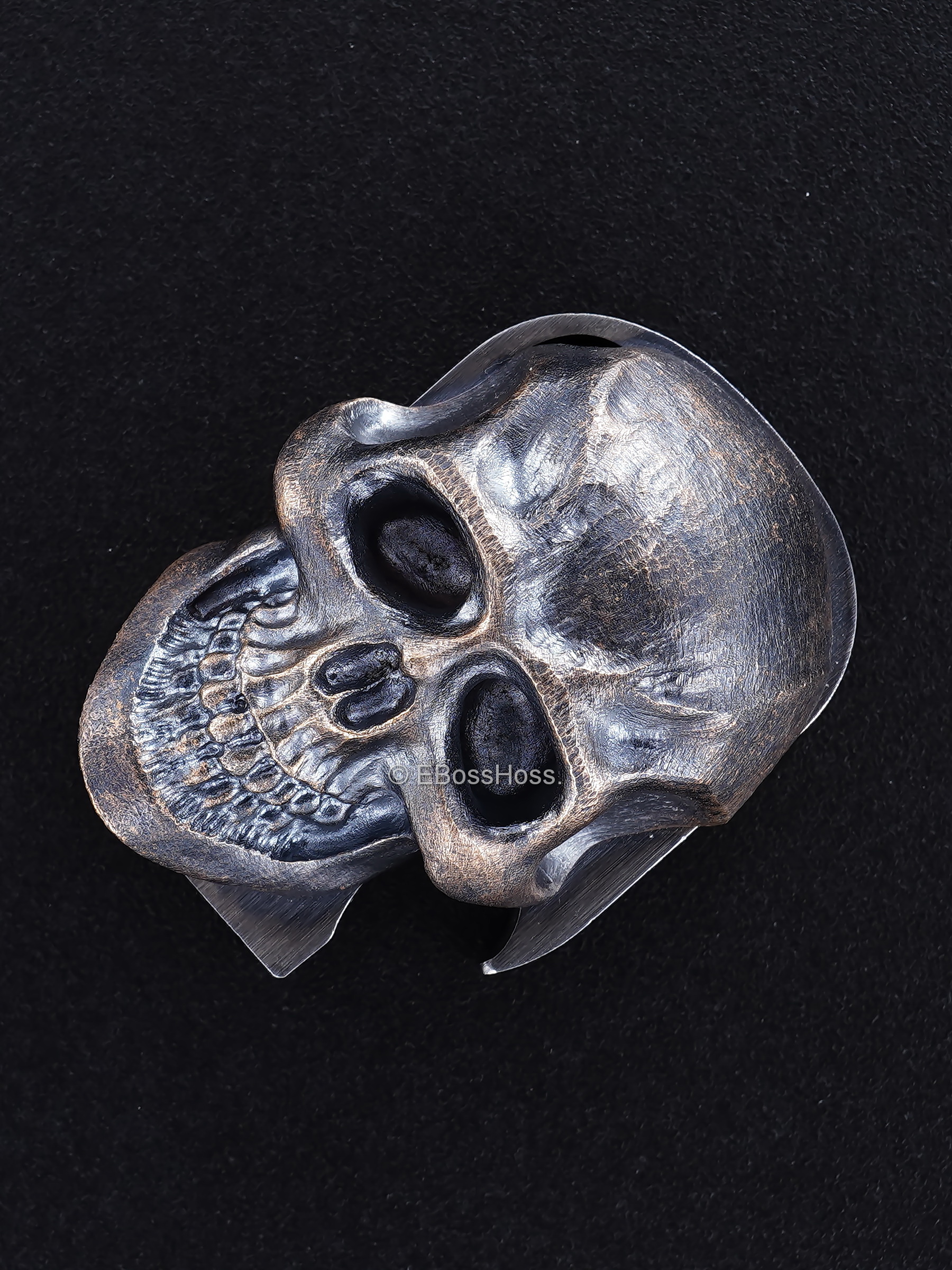 Steel Flame ''ONE'' Custom XXL Darkness Skull HATE PI -- by Derrick Obatake