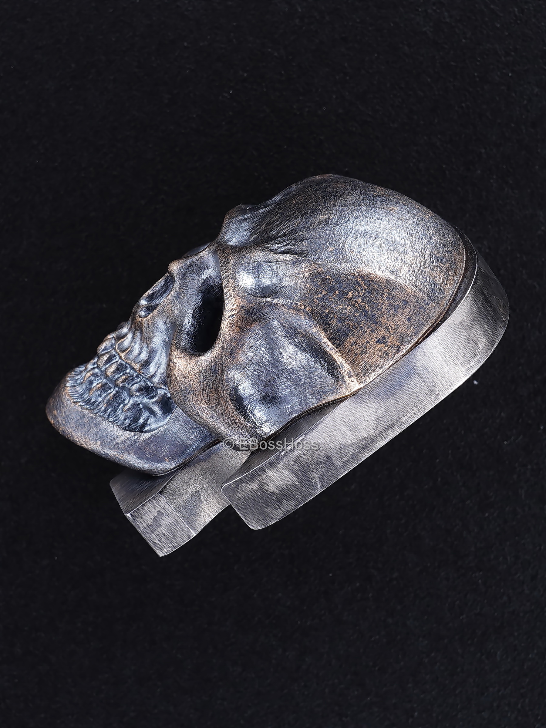 Steel Flame ''ONE'' Custom XXL Darkness Skull HATE PI -- by Derrick Obatake