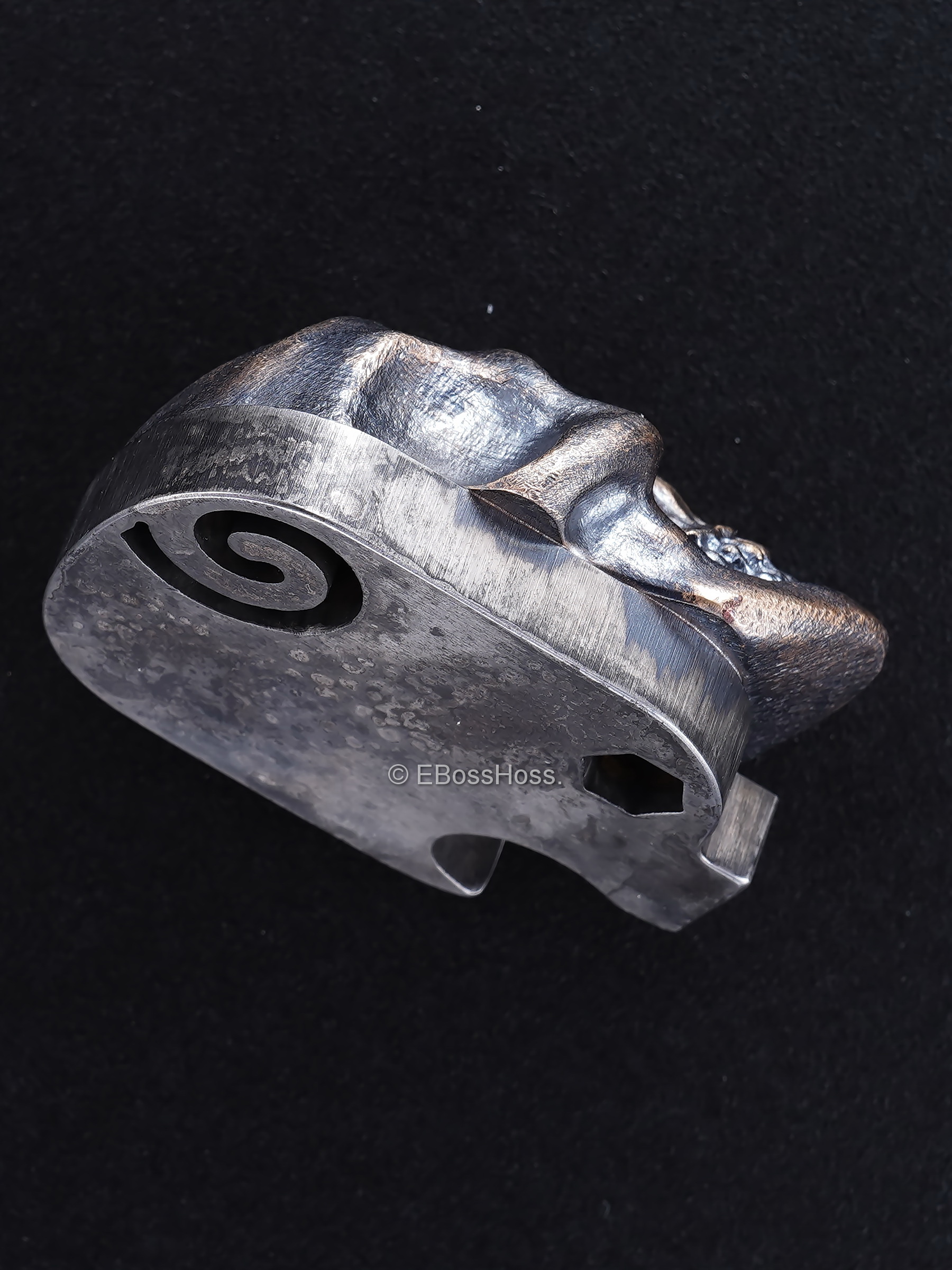 Steel Flame ''ONE'' Custom XXL Darkness Skull HATE PI -- by Derrick Obatake