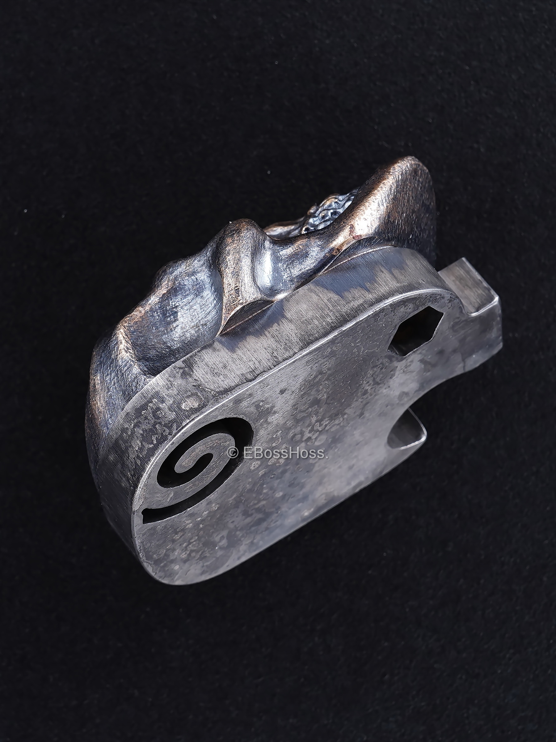 Steel Flame ''ONE'' Custom XXL Darkness Skull HATE PI -- by Derrick Obatake