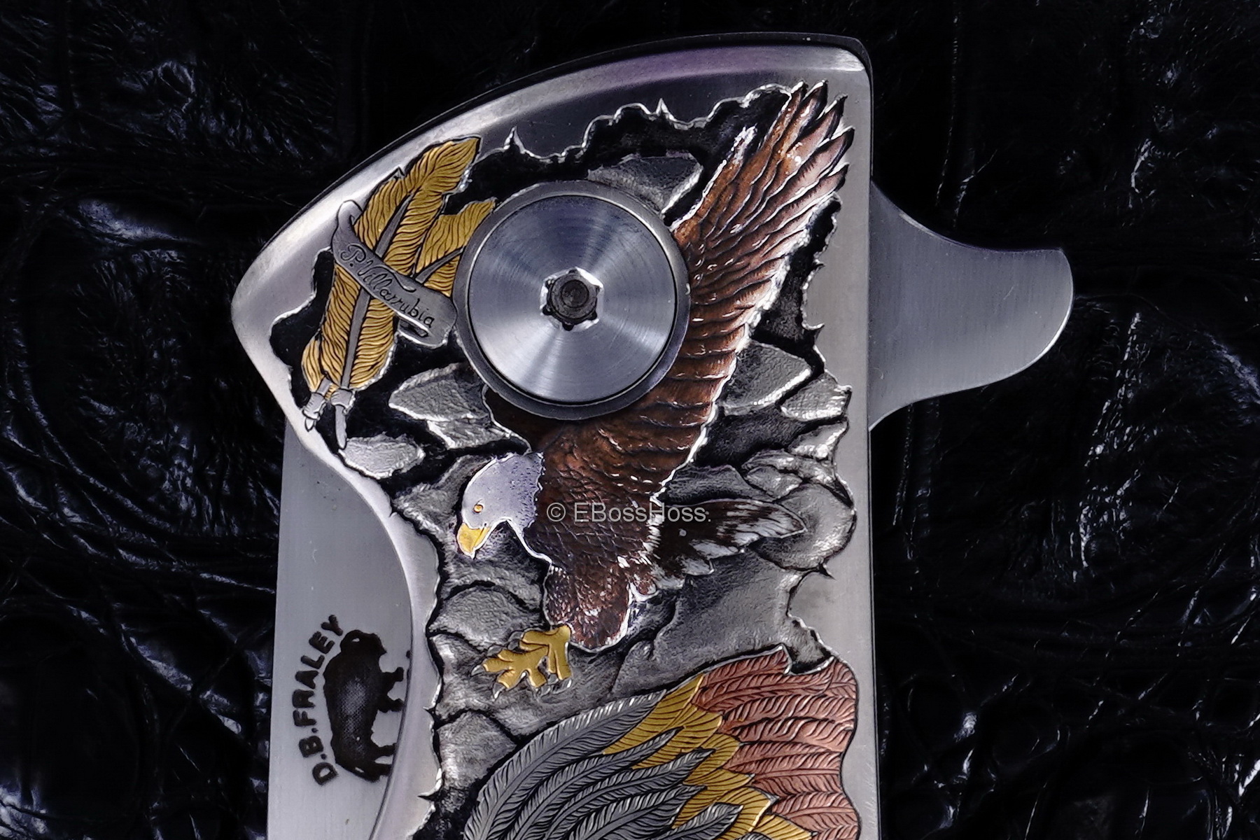 D.B. Fraley Custom Torrent Flipper - Masterfully engraved by Pedro Villarrubia