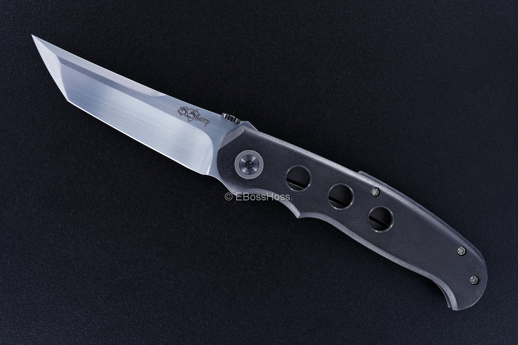  Sharpwerks by David Sharp Custom L&amp;L (Lum &amp; Loveless) Tanto Framelock Folder