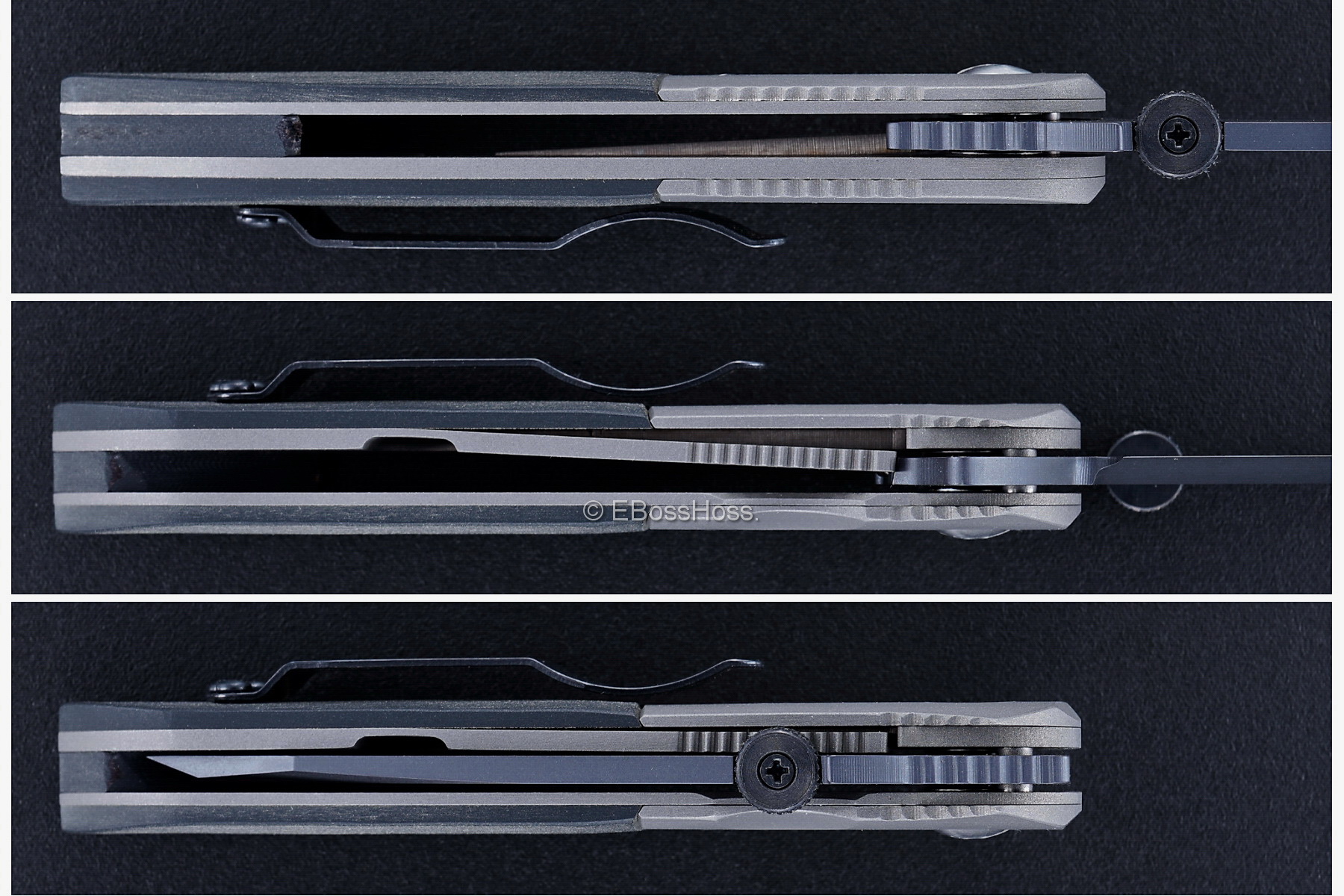 Ernie Emerson Custom Black CQC-6 Flipper w/Wave