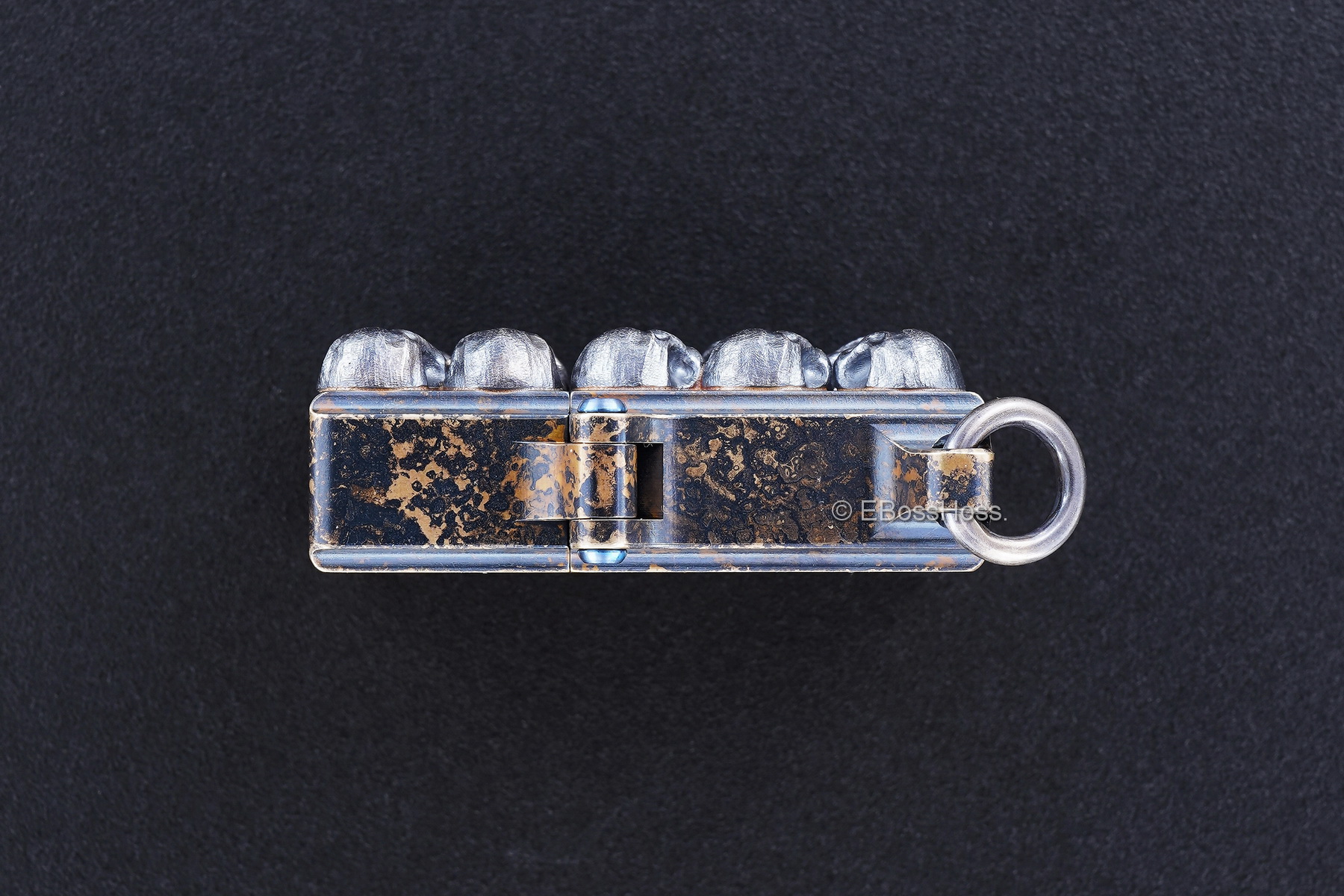 Steel Flame Custom Sledge Lighter - ONE - with Pile of Darkness Skulls -- by Derrick Obatake