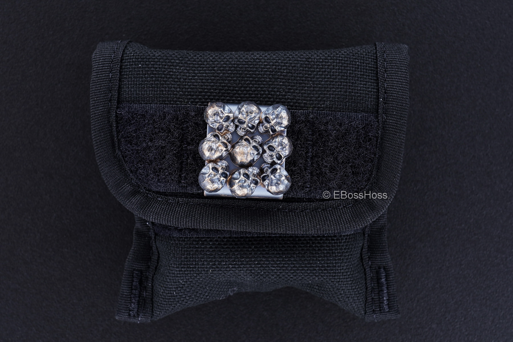 Steel Flame Executive SLEDGE XL 3-D Bronze Pile of Warrior Skulls Ring Spin