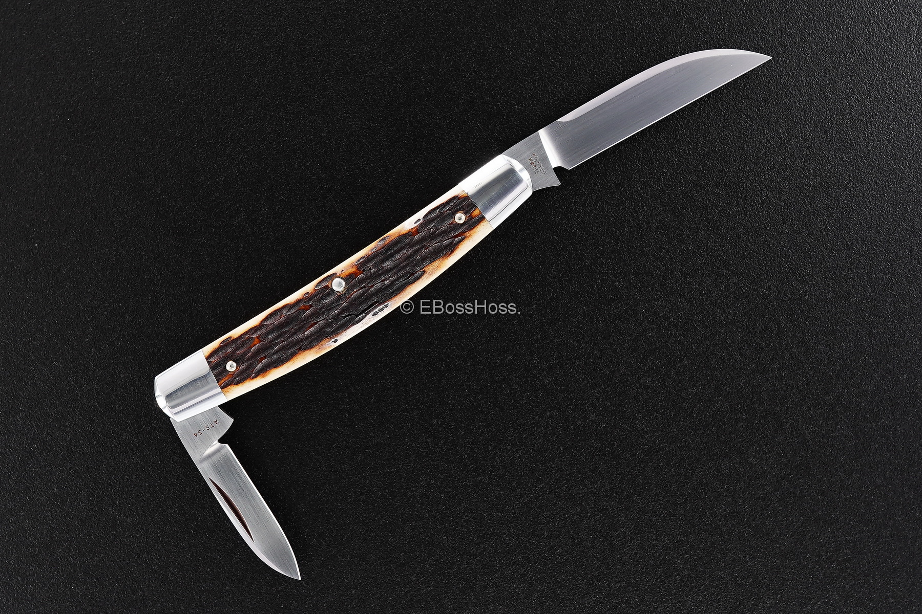 Tony Bose Custom 3 9/16-inch Half Congress Slip Joint Knife
