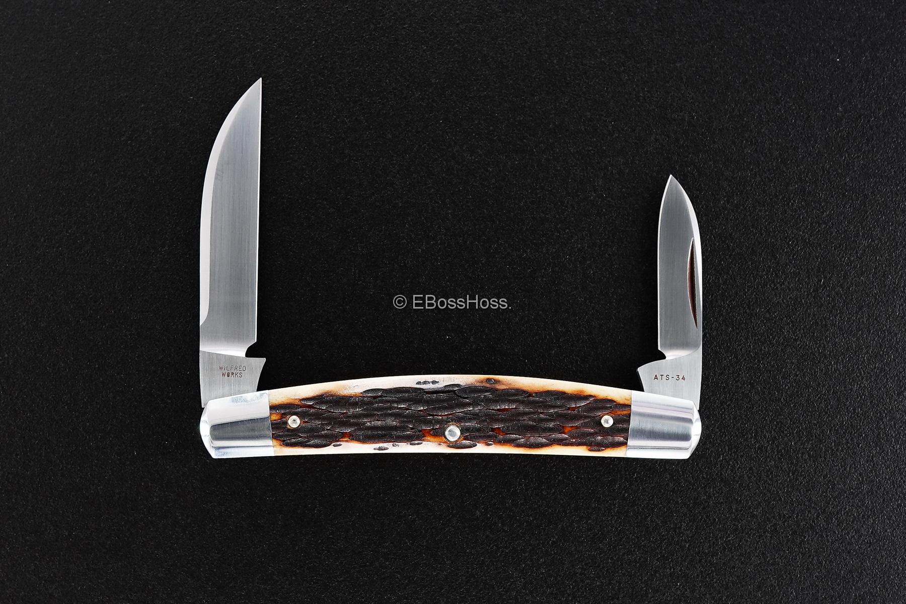 Tony Bose Custom 3 9/16-inch Half Congress Slip Joint Knife