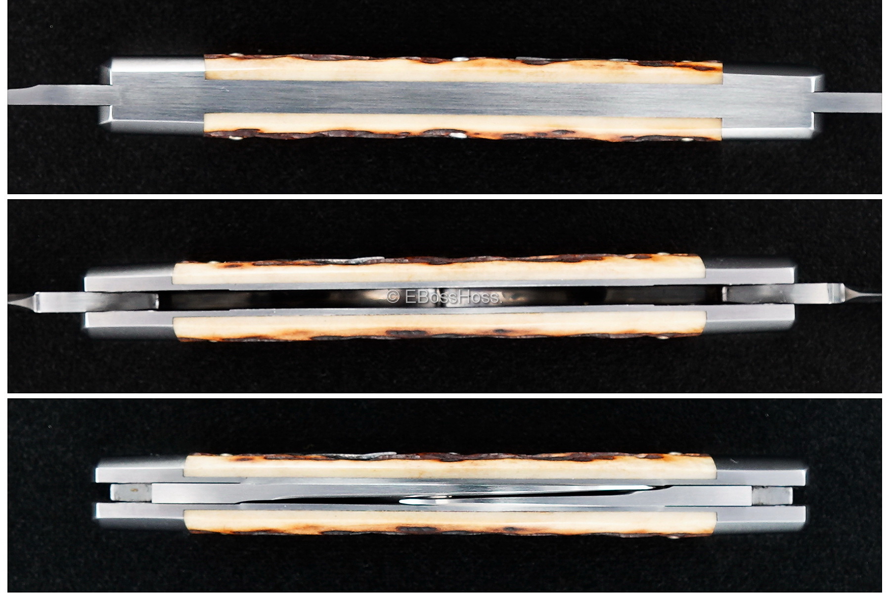 Tony Bose Custom 3 9/16-inch Half Congress Slip Joint Knife