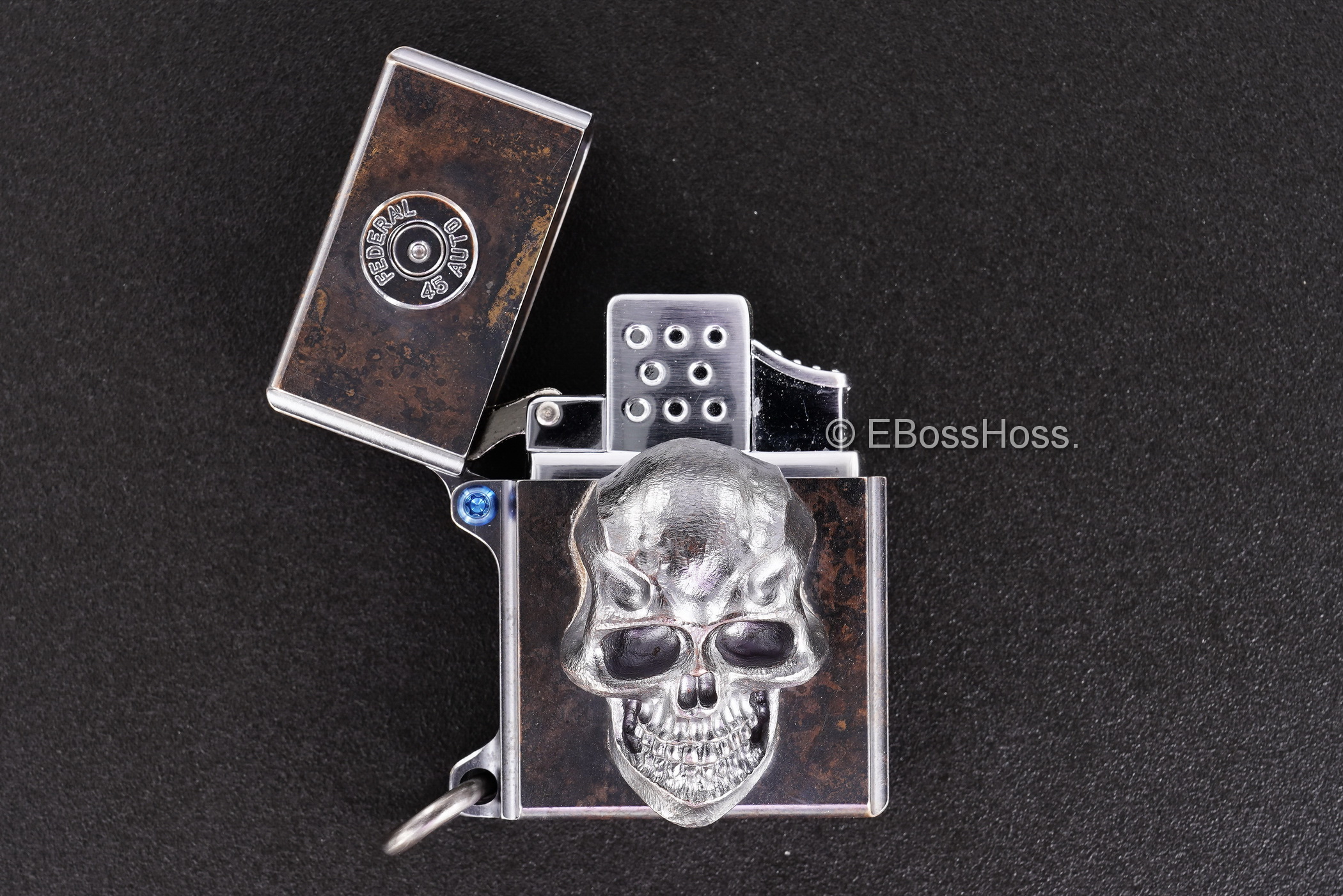 3D Sledge Bronze Lighter - with XXL Darkness & .45 Casing