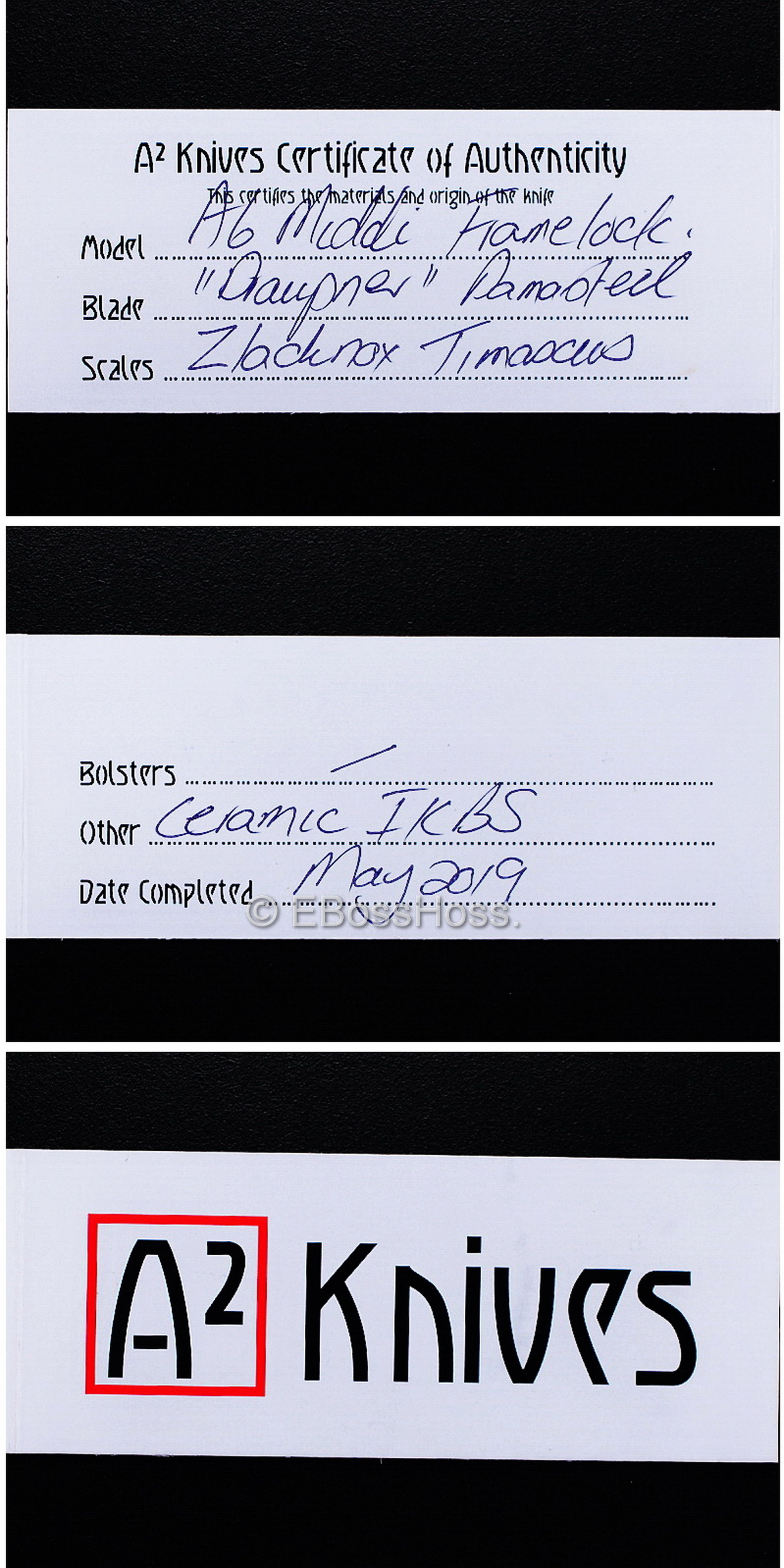 A2 Knives Custom A6 Midi Very Premium Framelock Flipper