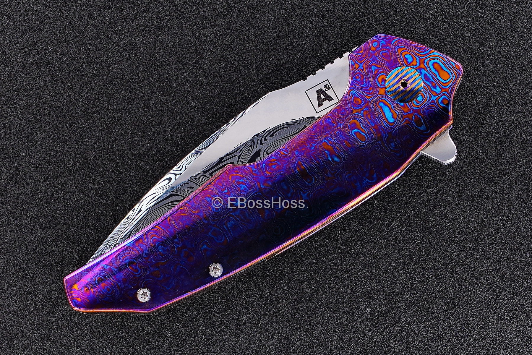 A2 Knives Custom A6 Midi Very Premium Framelock Flipper