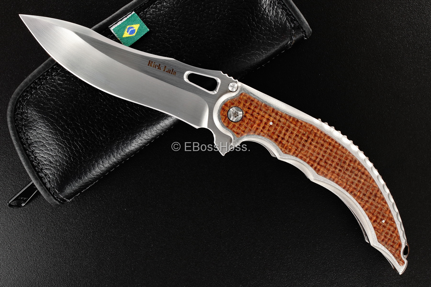 Rick Lala (Korth Cutlery) Custom Reptilian Flipper