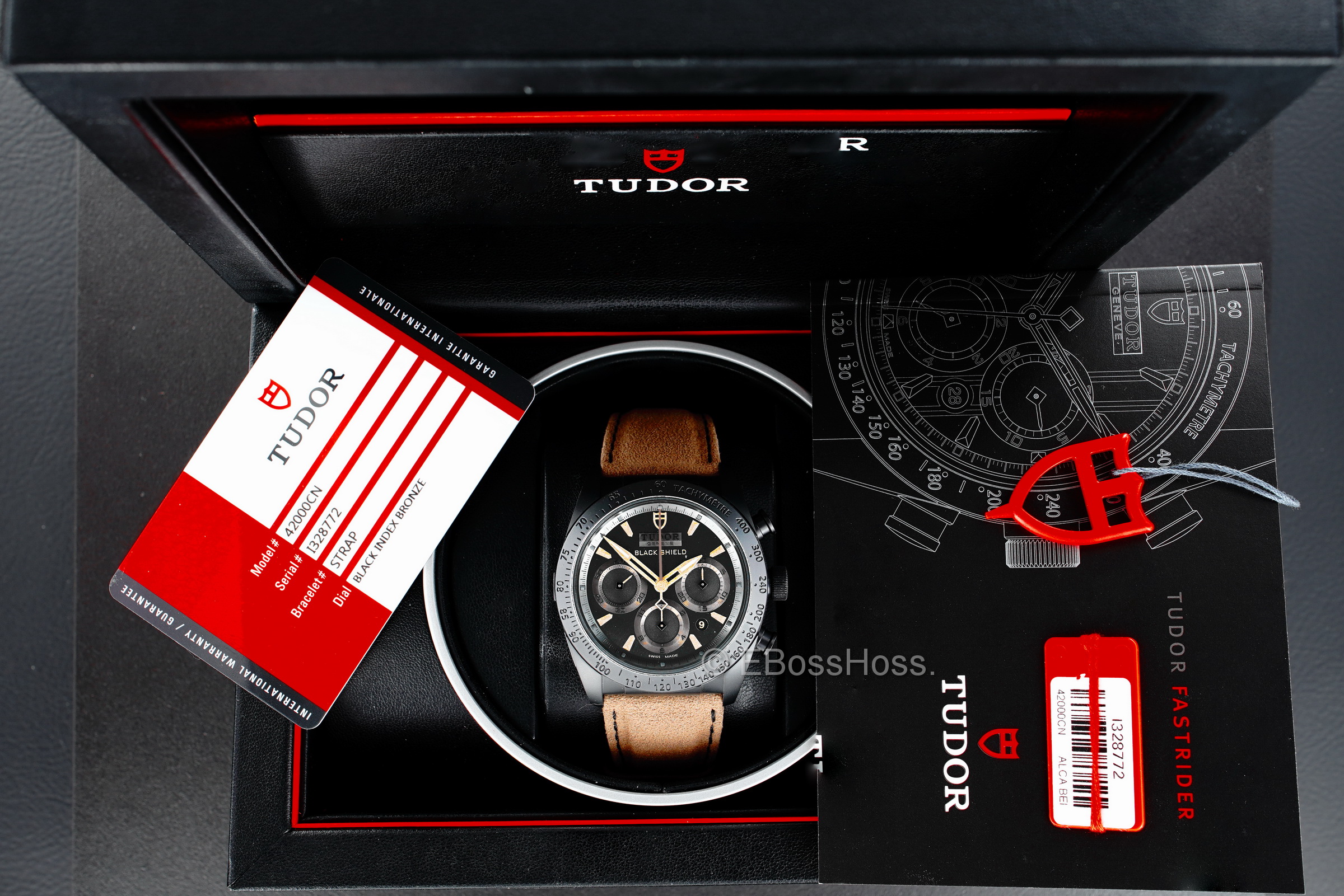 Tudor Black Shield Fastrider - Ref: 42000CN