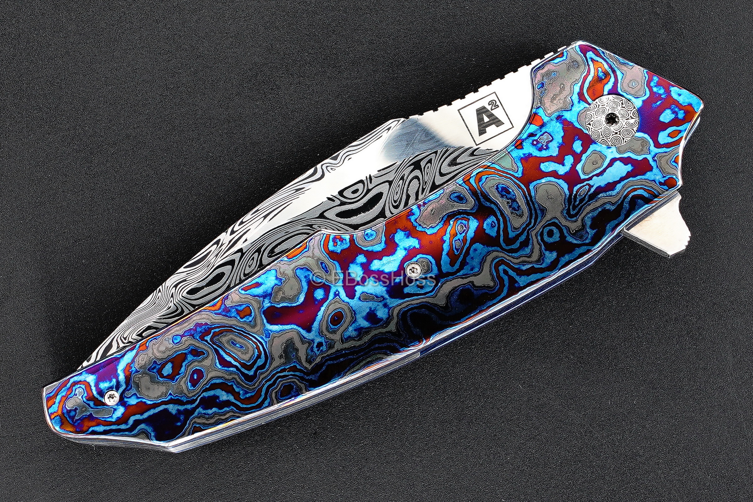 A2 Knives, Bharucha, Thorburn, van Heerden Custom A6 Very Premium Flipper