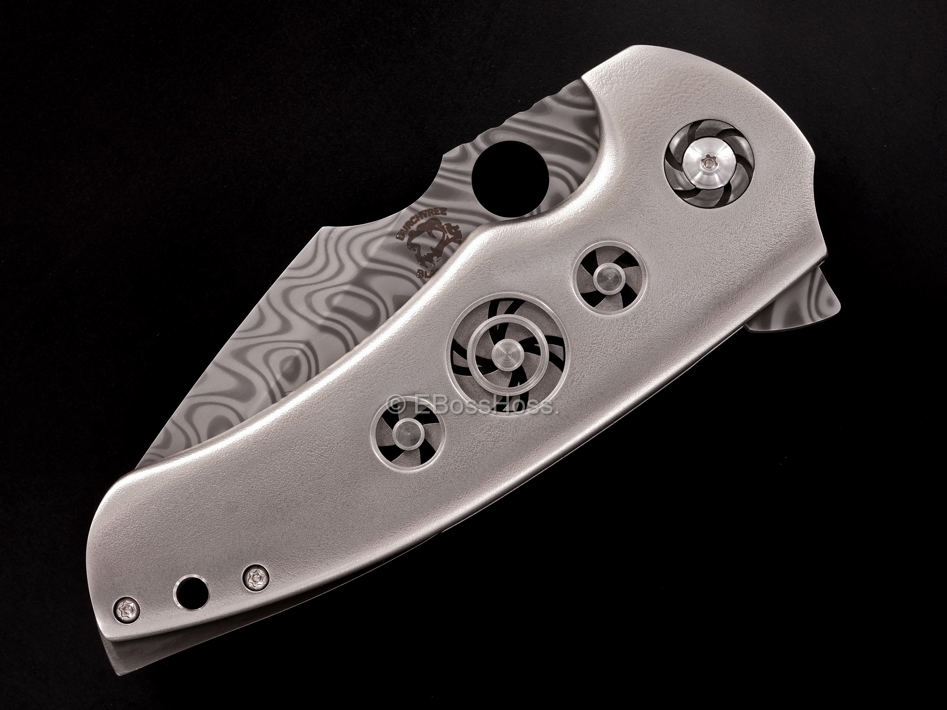 Michael Burch (Burchtree Bladeworks) Custom Deluxe Vented MS3 Flipper