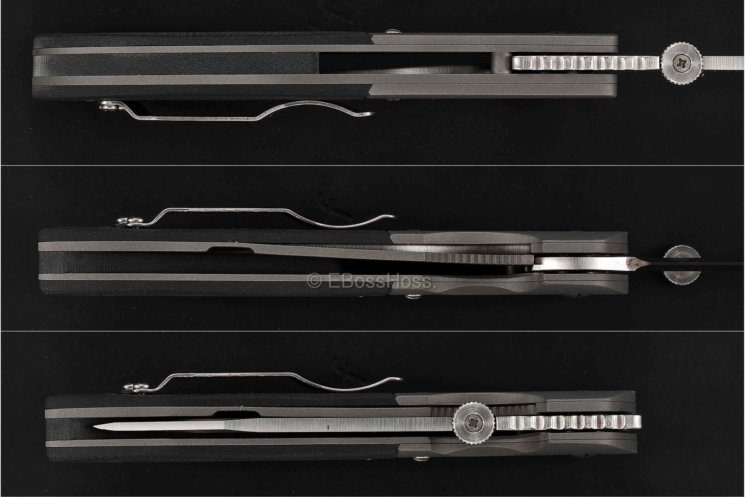 A Old-School Homage -- Black Scales, Non-Waved, Domed Pivot, Thumb Scallop, & Outstanding Fit and Finish