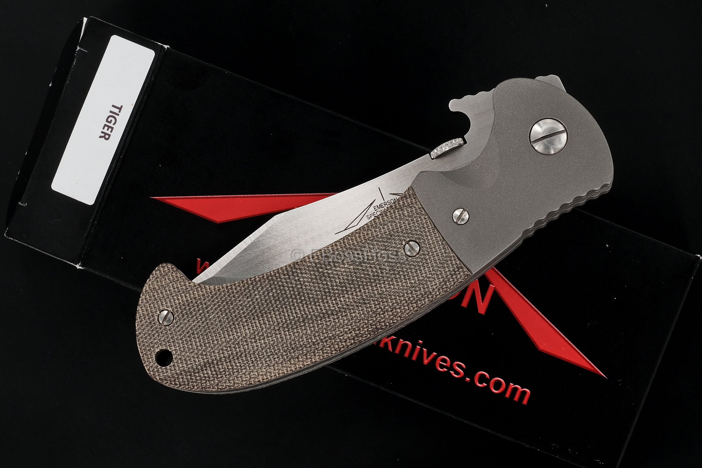 Ernie Emerson Custom Bolstered Tiger Waved