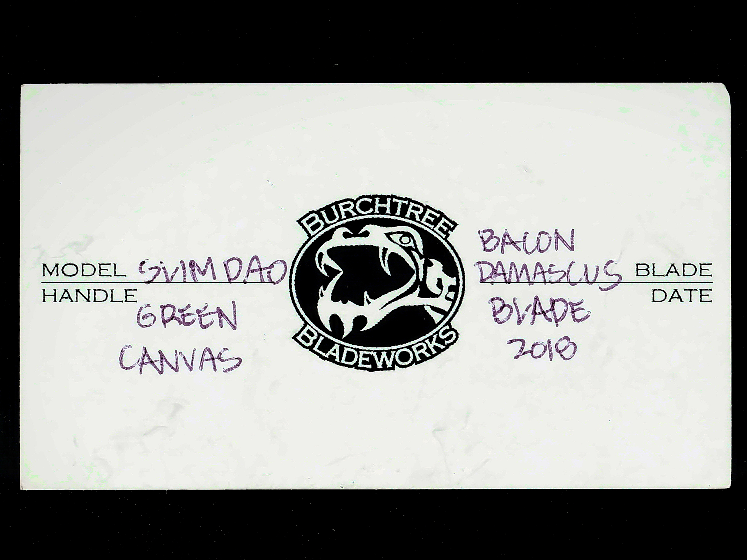 Michael Burch (Burchtree Bladeworks) Custom Slim Dao Flipper