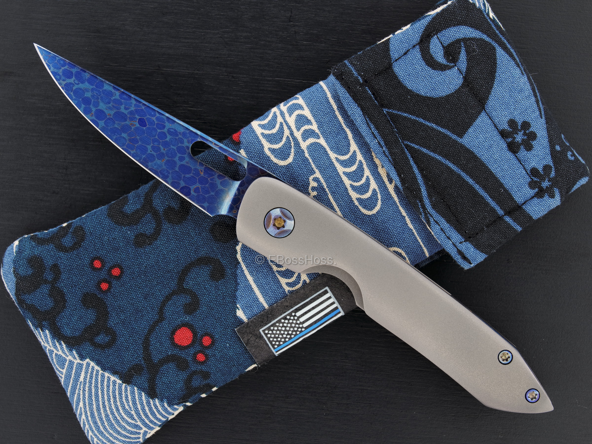 Kevin Foster Custom Little Anchovy ''Ghost" Framelock