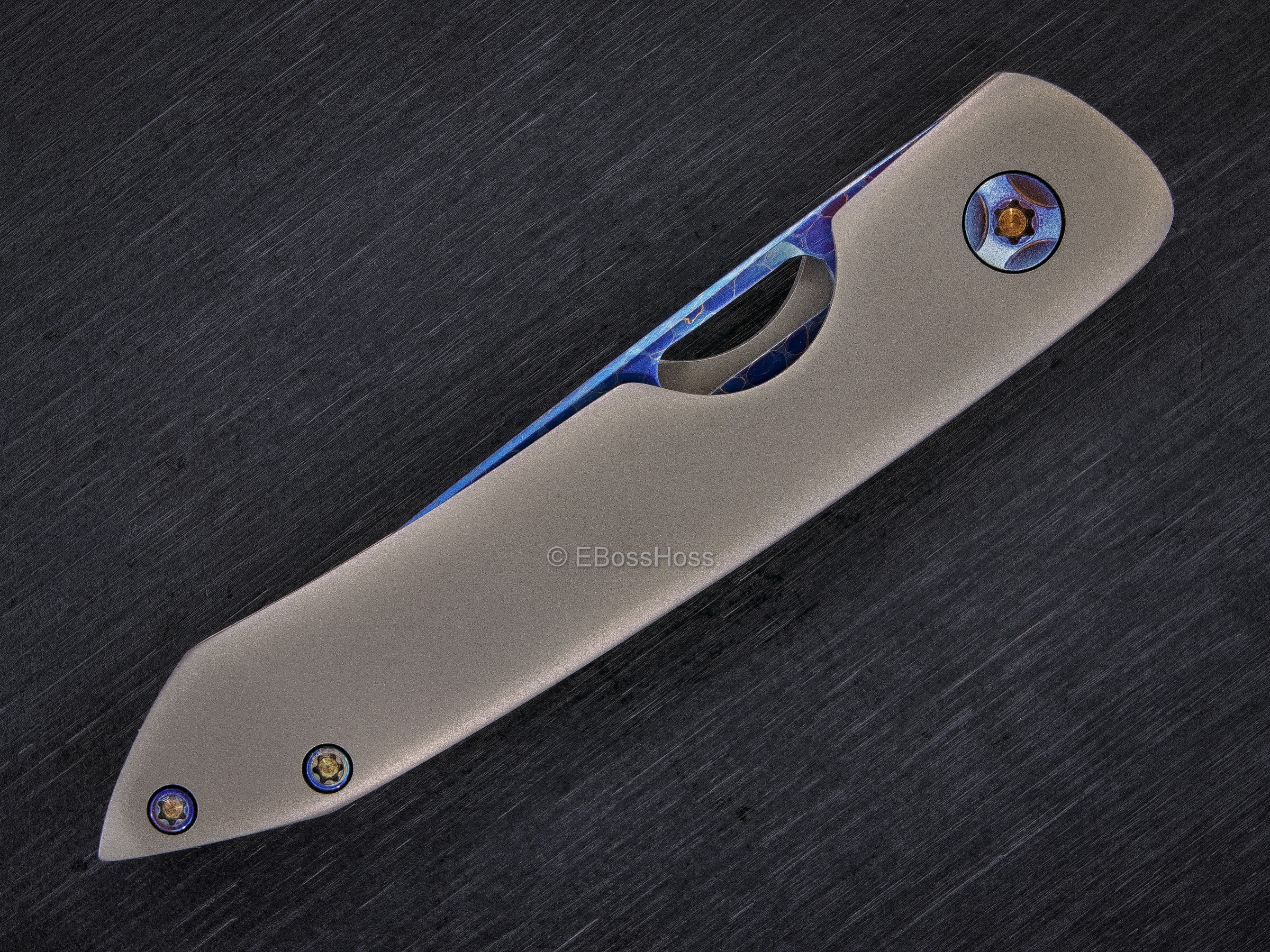 Kevin Foster Custom Little Anchovy ''Ghost" Framelock