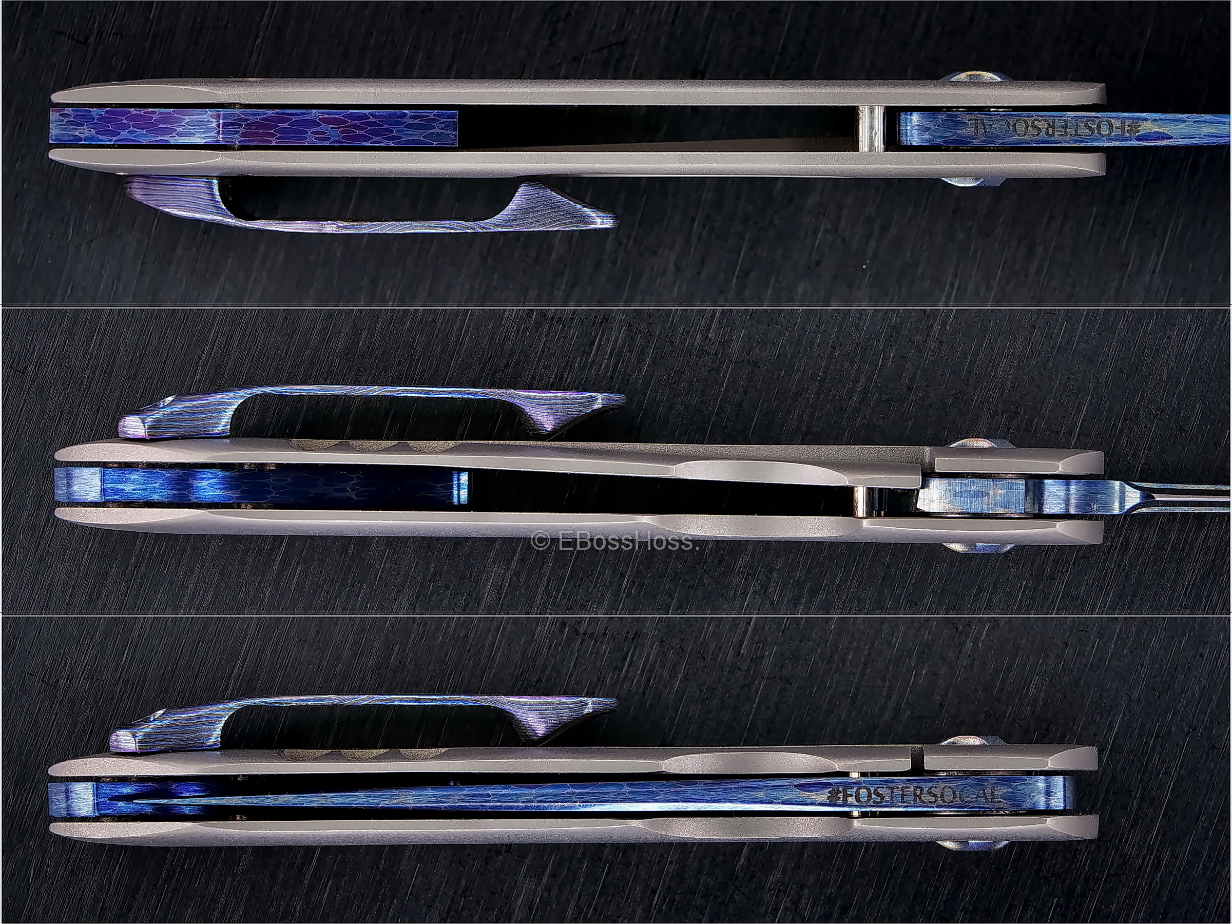 Kevin Foster Custom Little Anchovy ''Ghost" Framelock