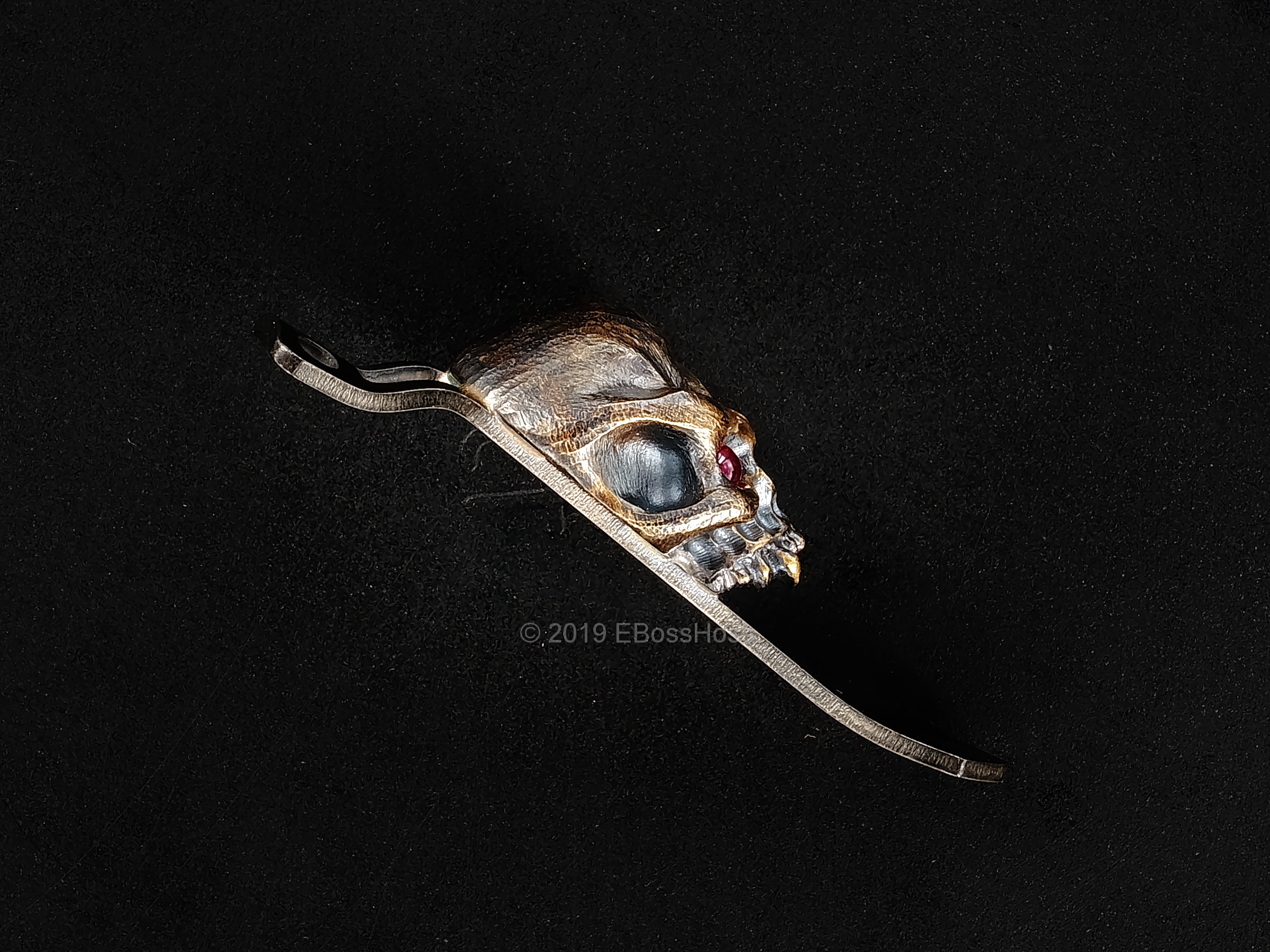 Derrick Obatake ''ONE'' Vigilant Large Hard Warrior Skull Torch Clip from Steel Flame