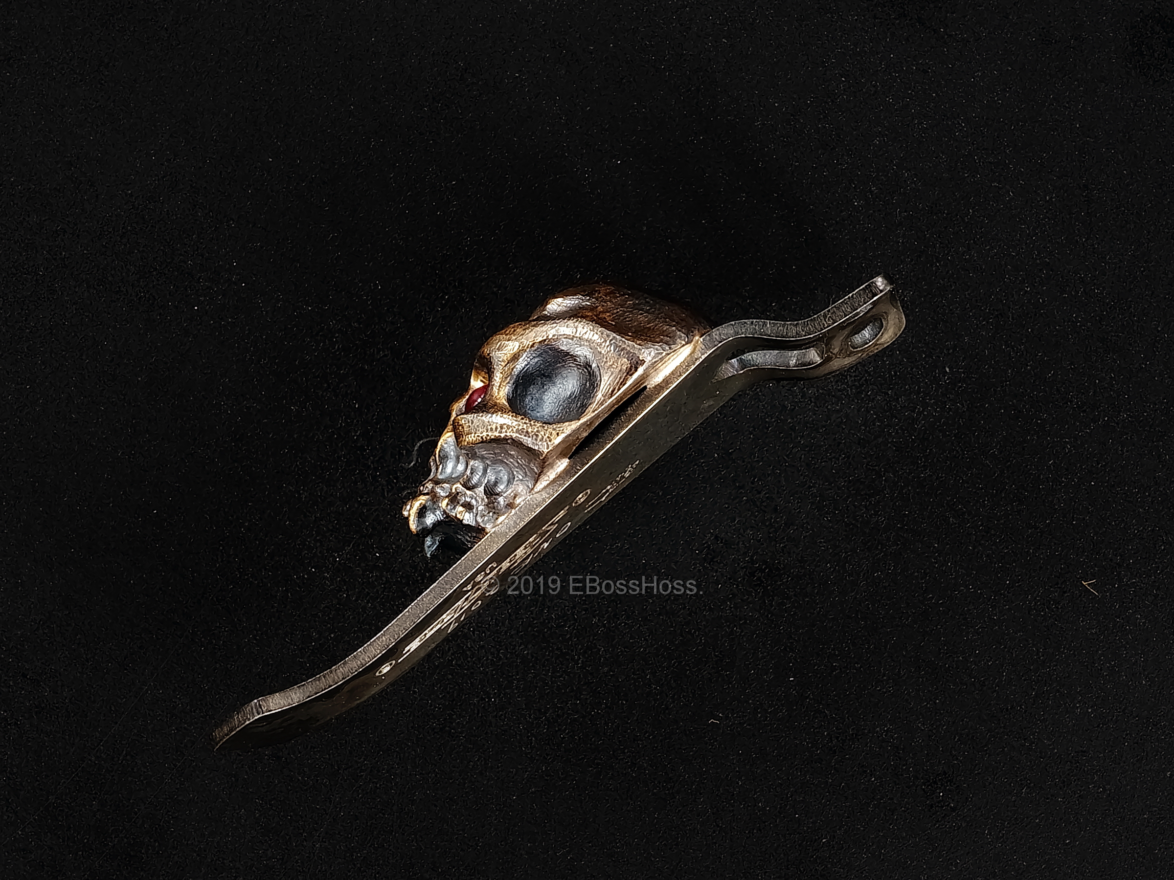 Derrick Obatake ''ONE'' Vigilant Large Hard Warrior Skull Torch Clip from Steel Flame