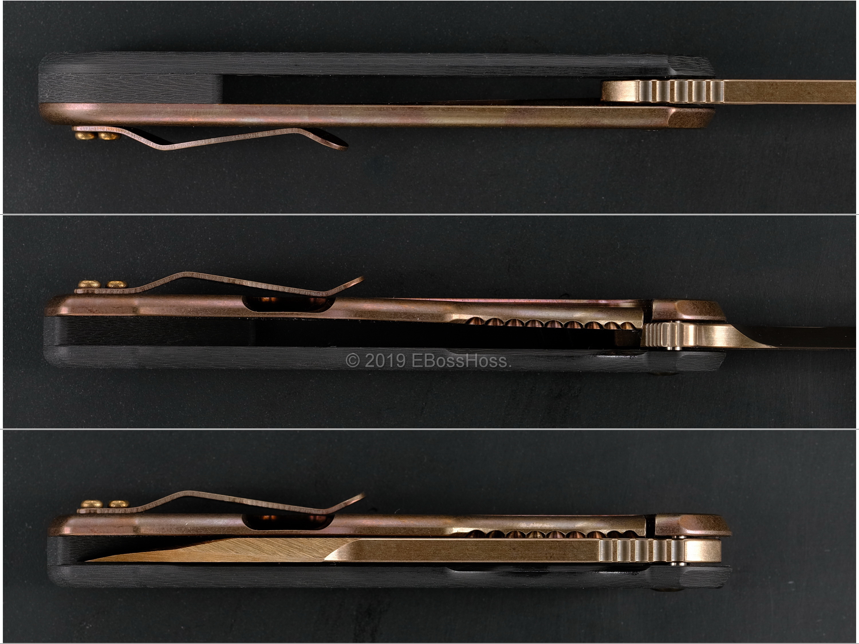 Jeremy Horton - Gerry McGinnis Custom Golden-Bowie-Tanto-Chisel Tac 45s Flipper Collaboration