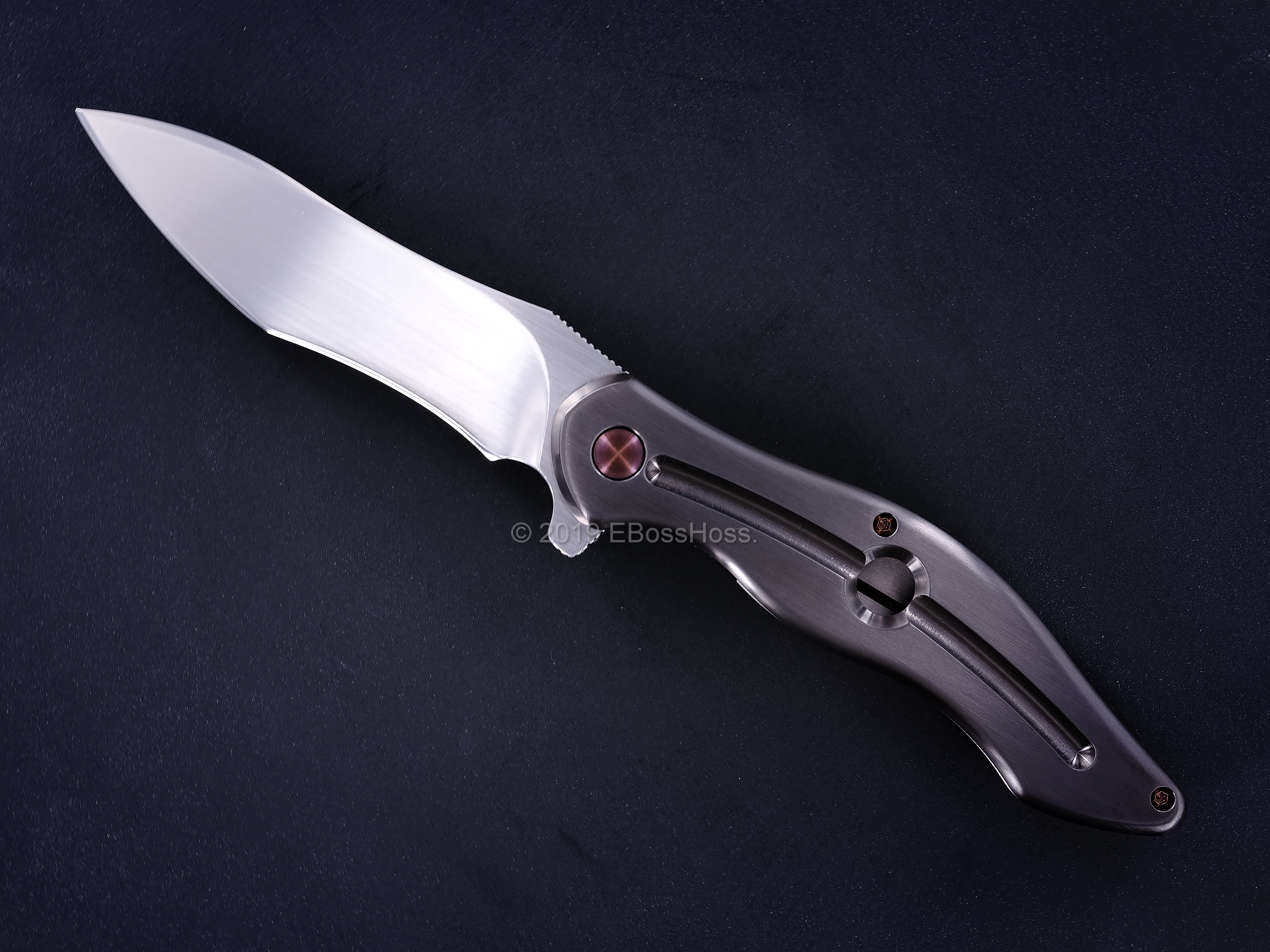 Gerry McGinnis Custom Zirconium Mini Peligro Flipper