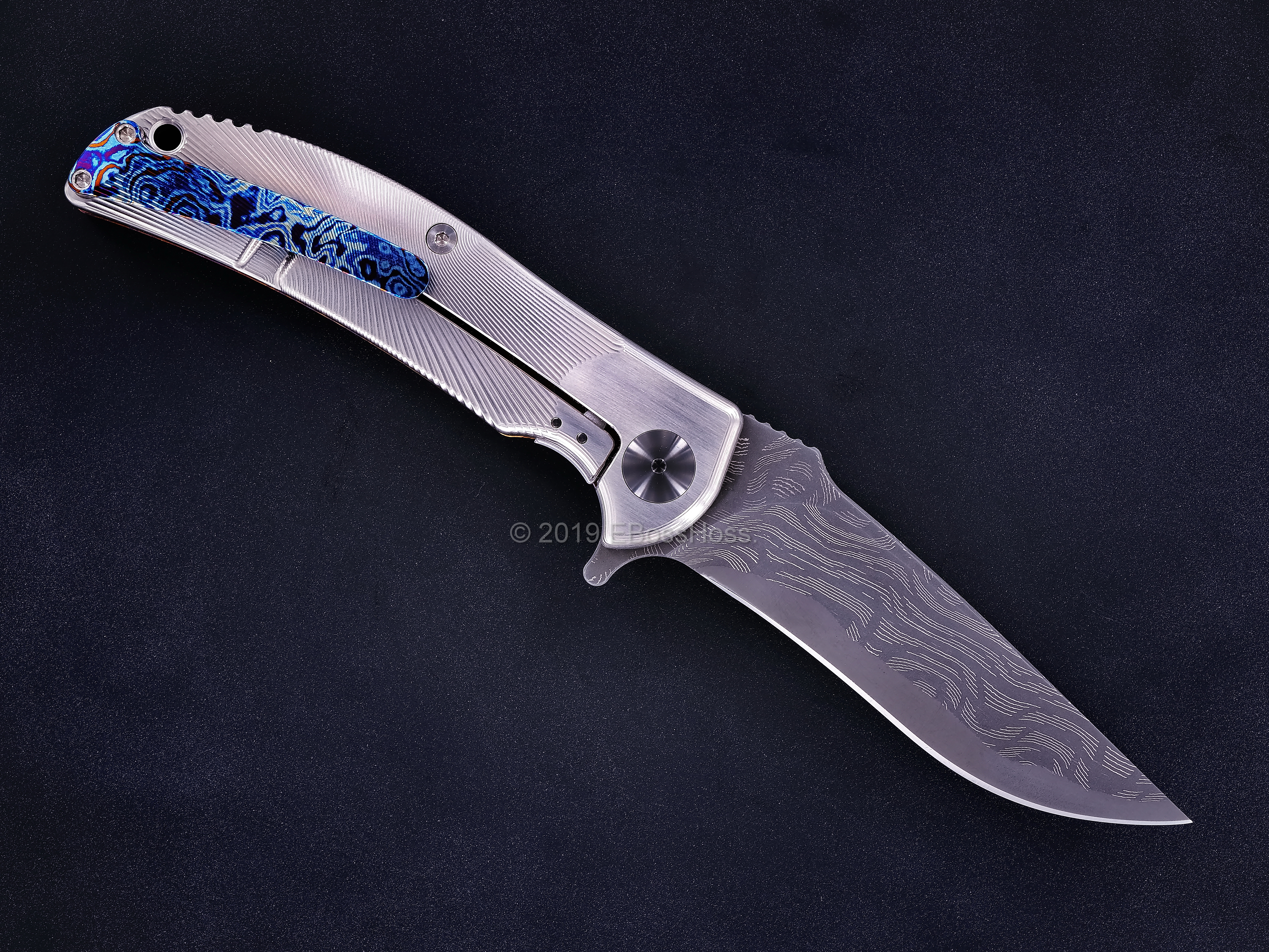 RJ Martin Custom Very Deluxe Q36-SS Framelock Flipper