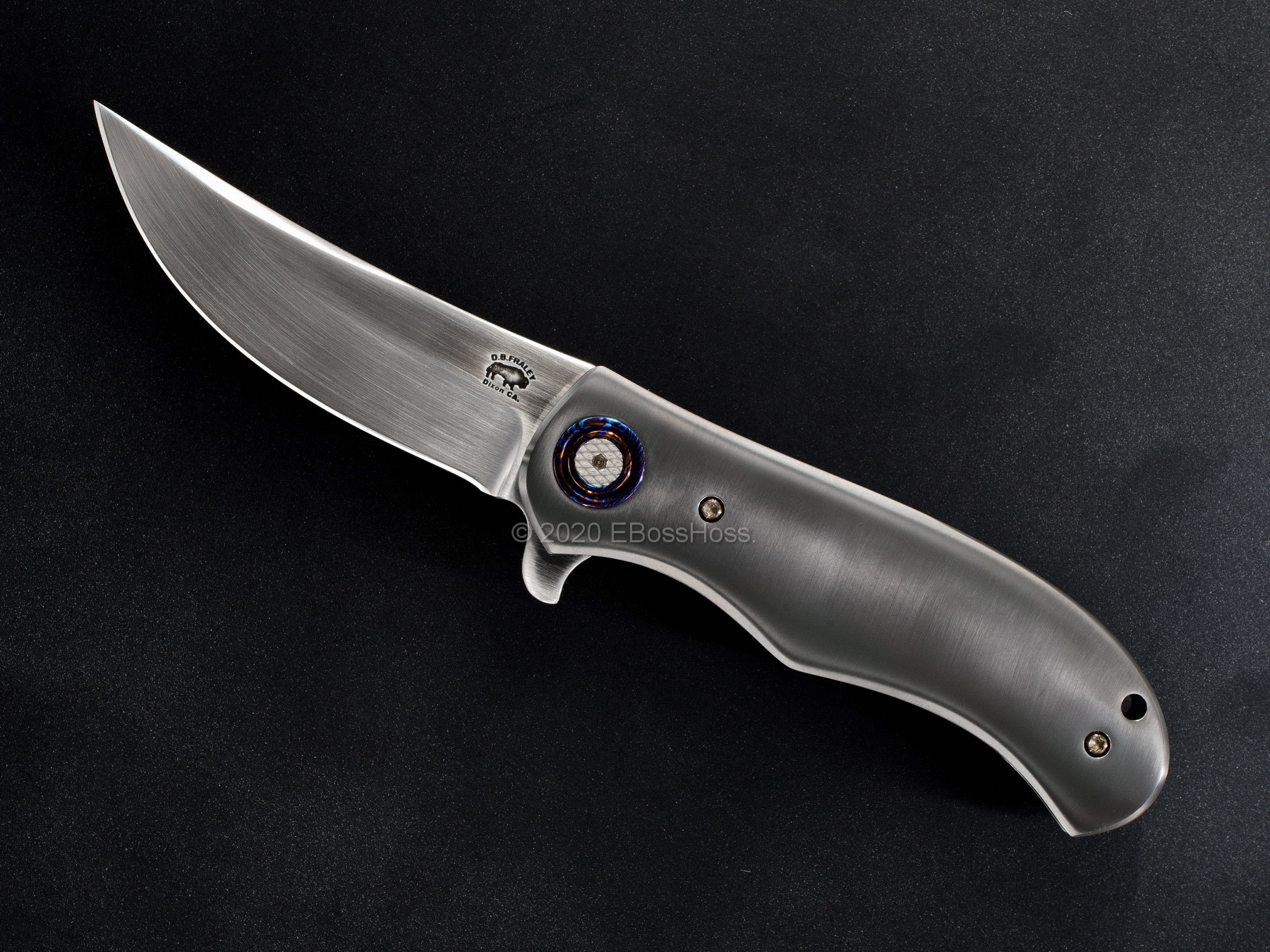 DB Fraley Custom Very Deluxe Shamal Linerlock Flipper