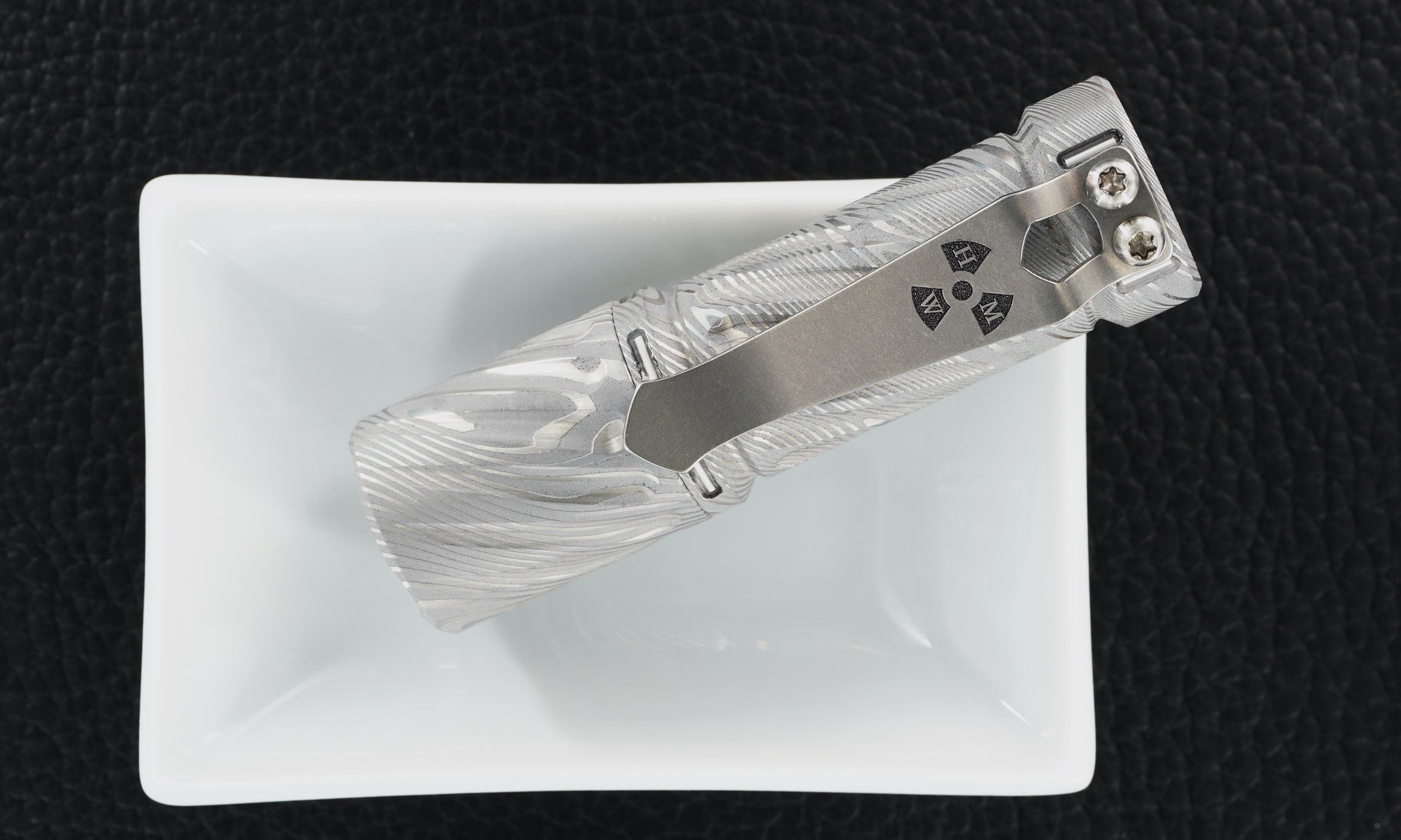 Hanko Custom Damascus Trident with 12 Trits