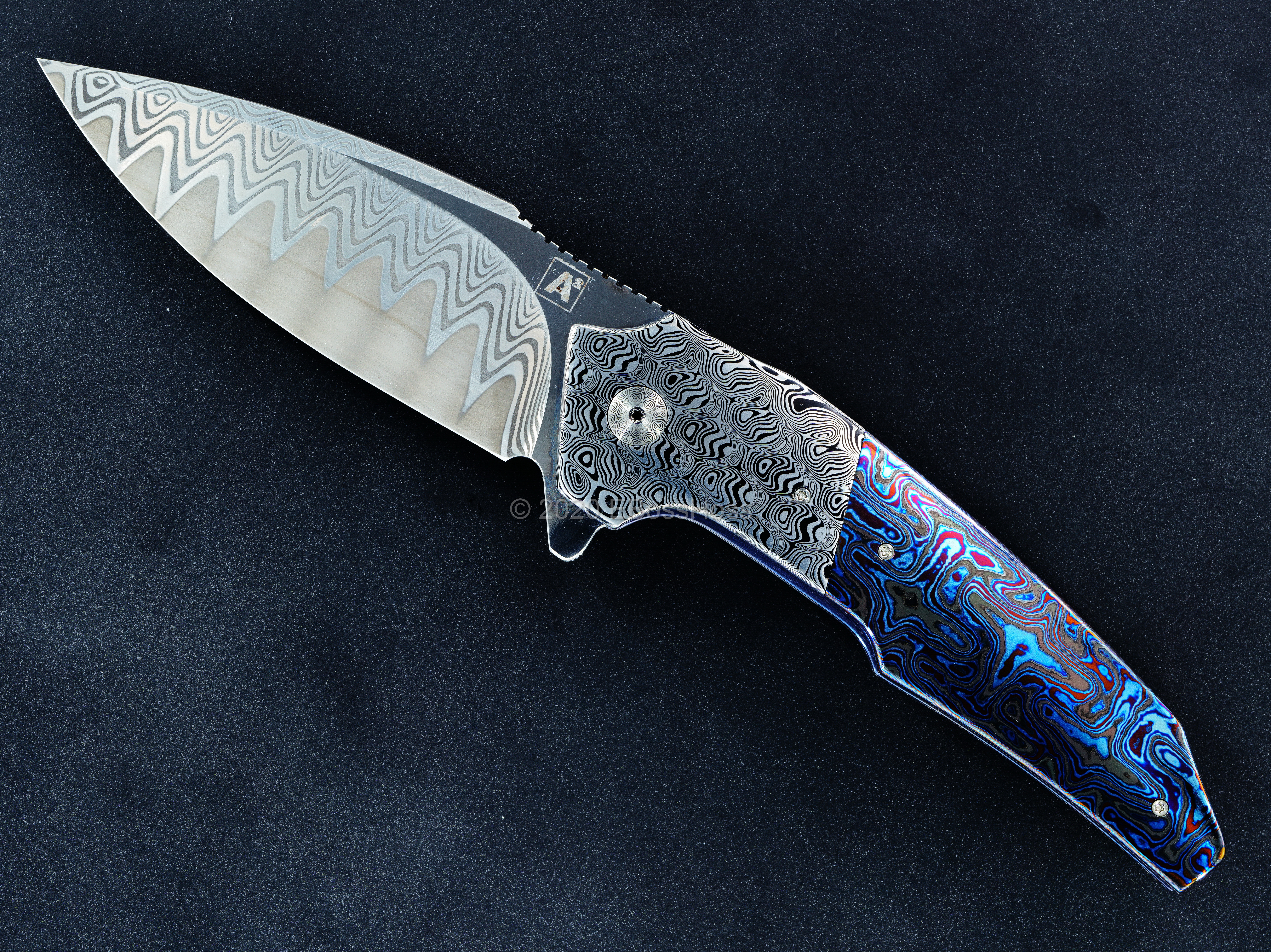 A2 Knives Custom A6 Very Premium Flipper