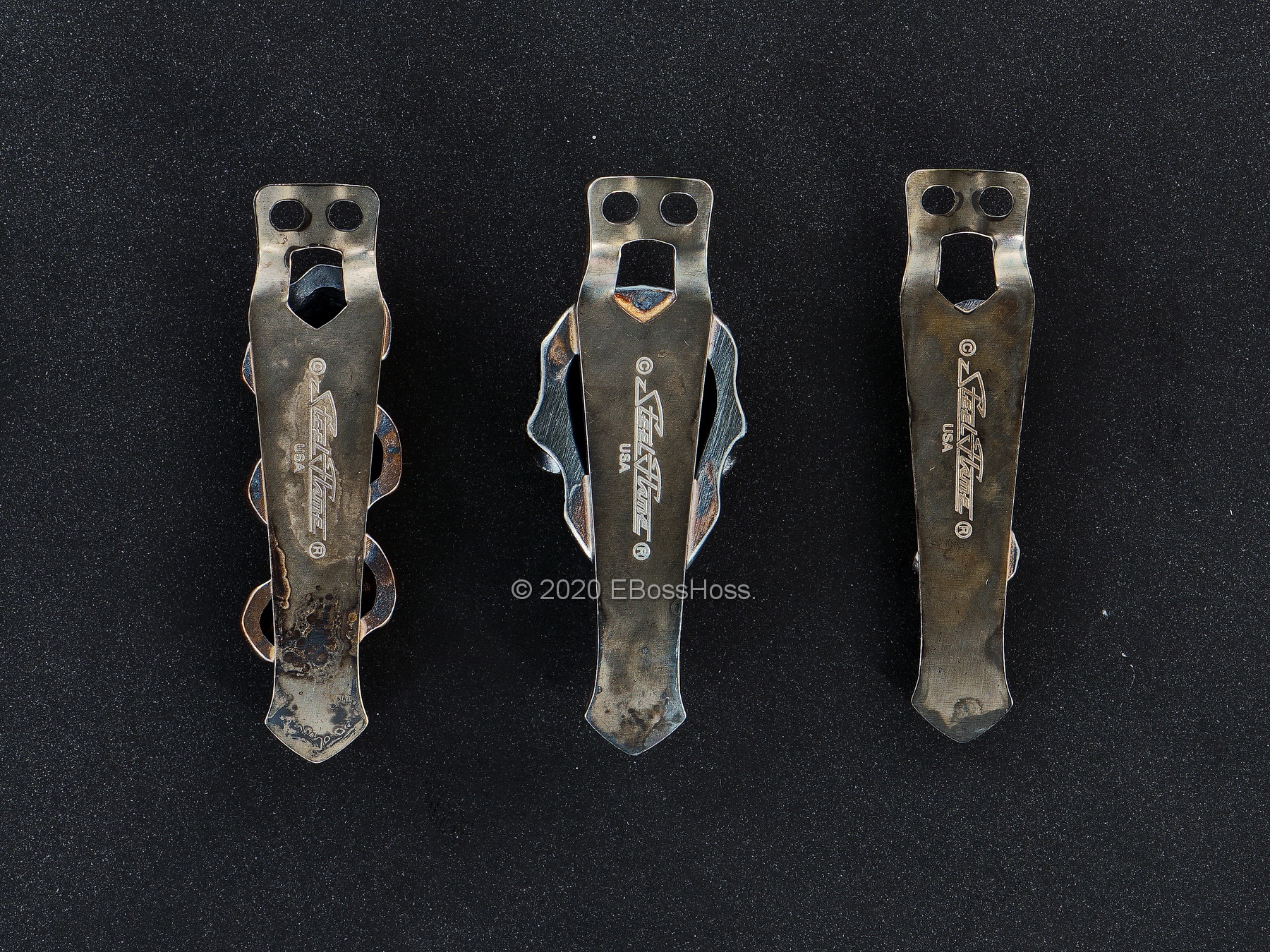 Steel Flame Torch Pocket Clips
