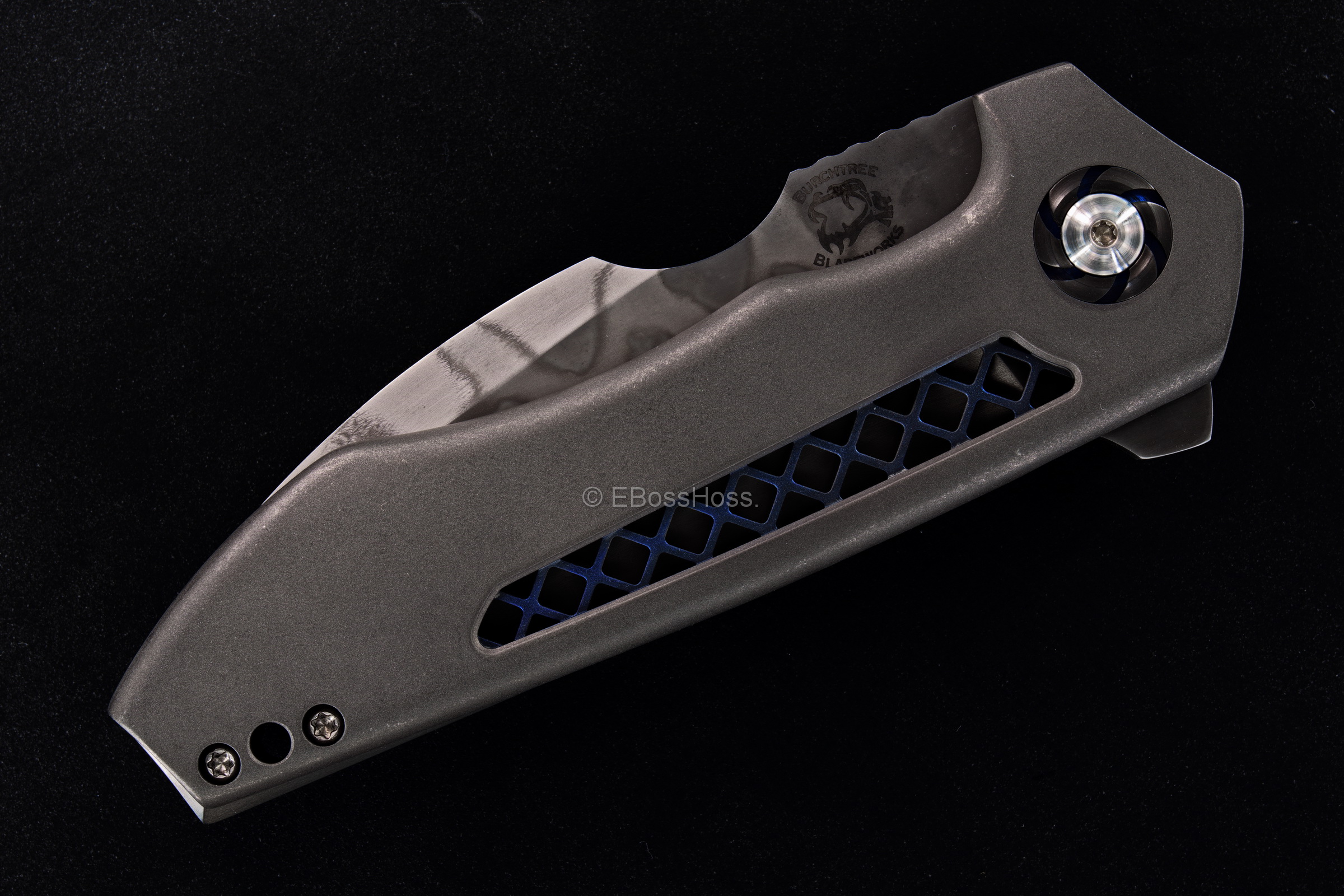 Michael Burch (Burchtree Bladeworks) Custom Vented DRO MDS Framelock Flipper