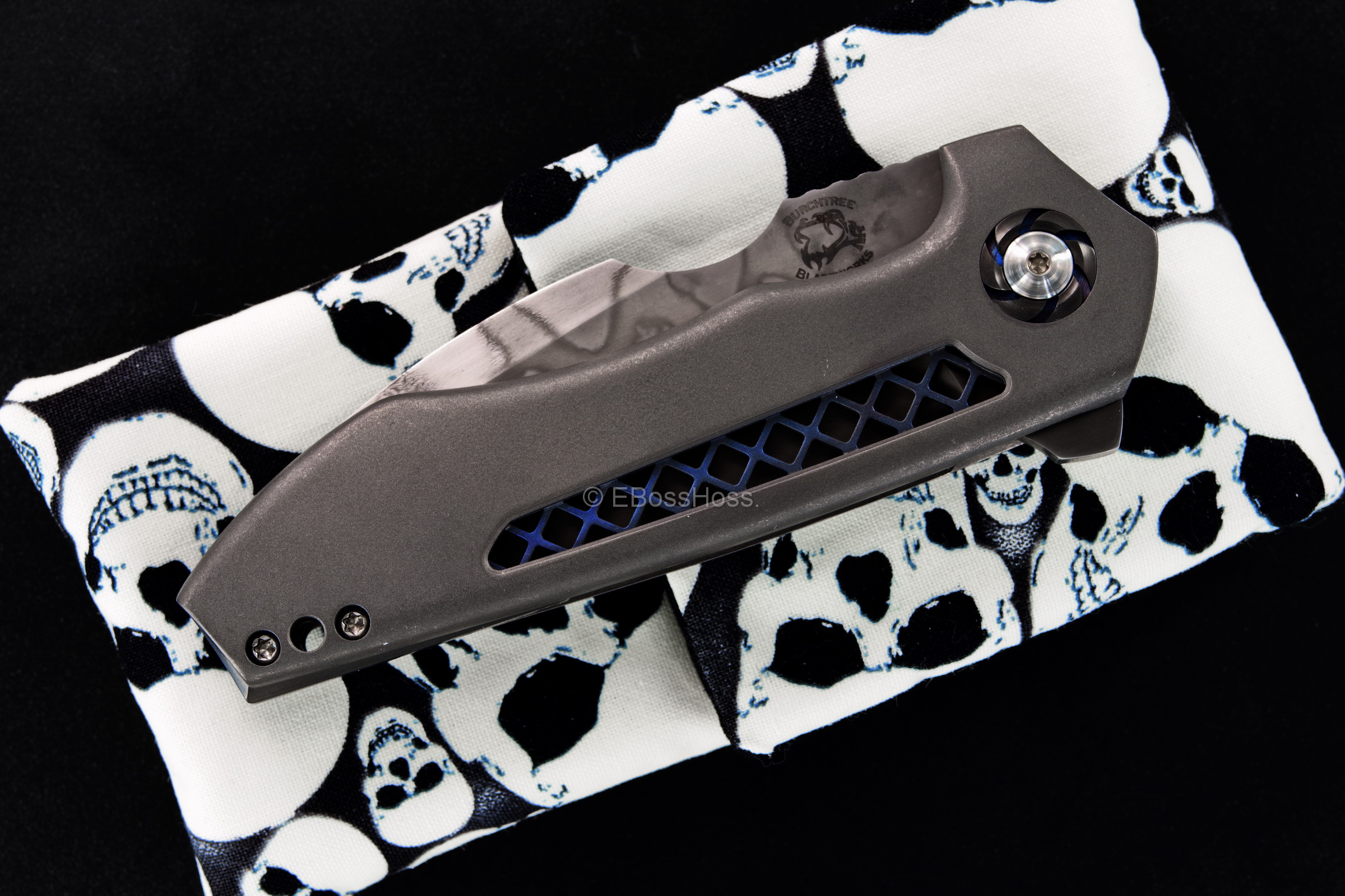 Michael Burch (Burchtree Bladeworks) Custom Vented DRO MDS Framelock Flipper