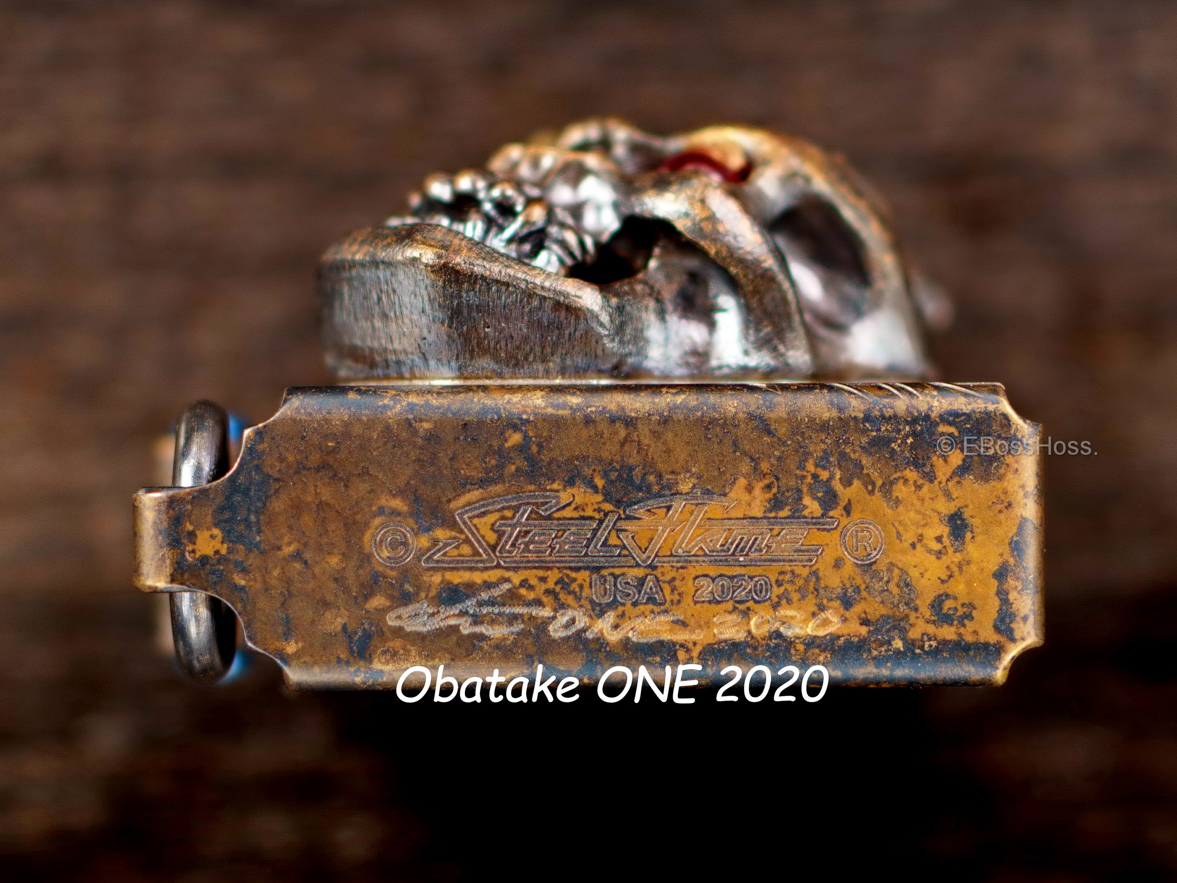Derrick Obatke ''ONE'' Vigilant Skulled XL Sledge Lighter -- by Steel Flame