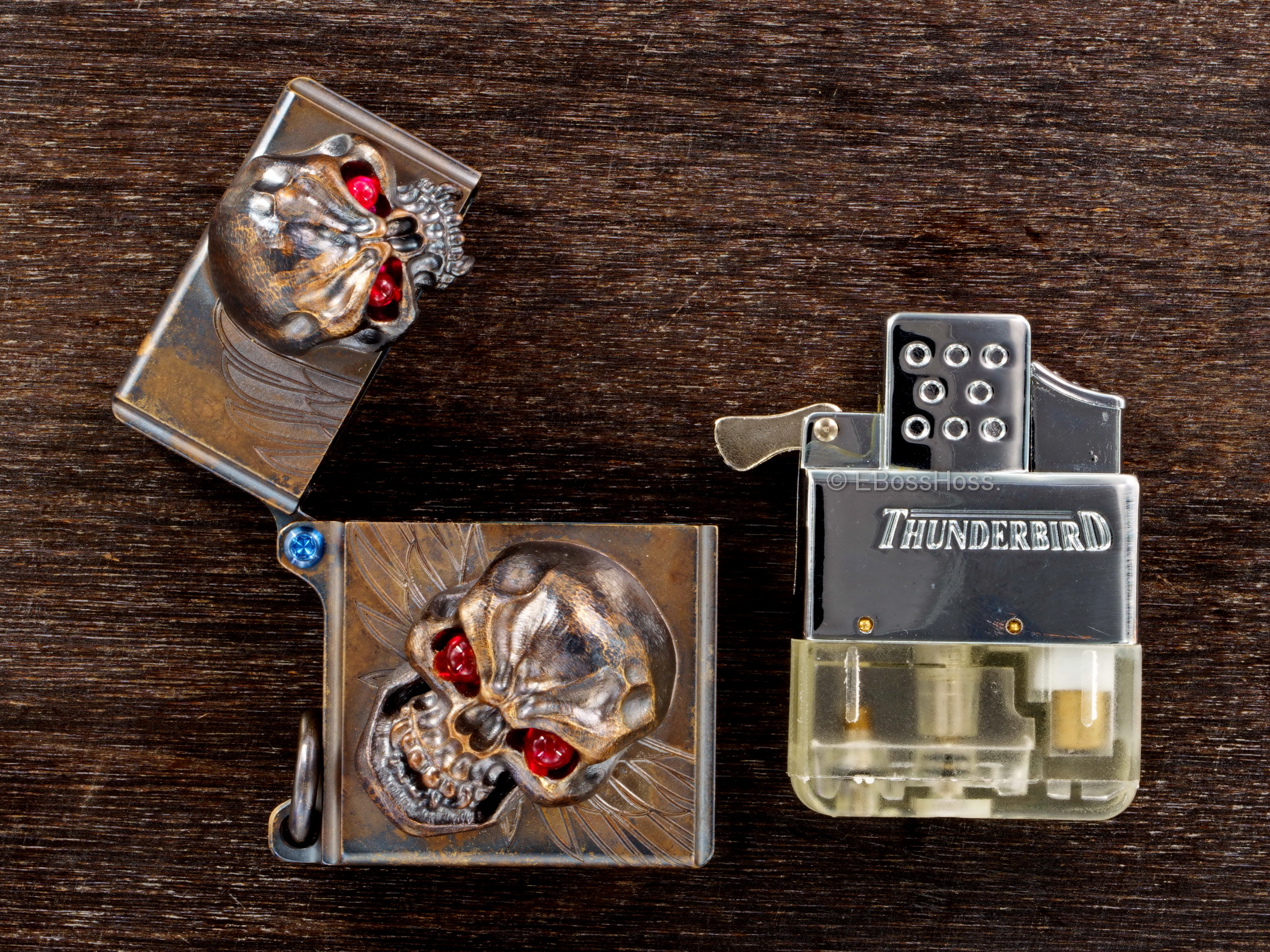 Derrick Obatke ''ONE'' Vigilant Skulled XL Sledge Lighter -- by Steel Flame