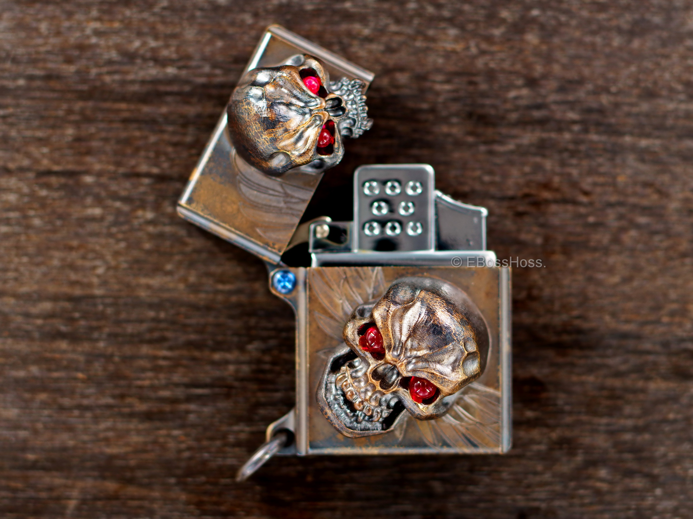 Derrick Obatke ''ONE'' Vigilant Skulled XL Sledge Lighter -- by Steel Flame