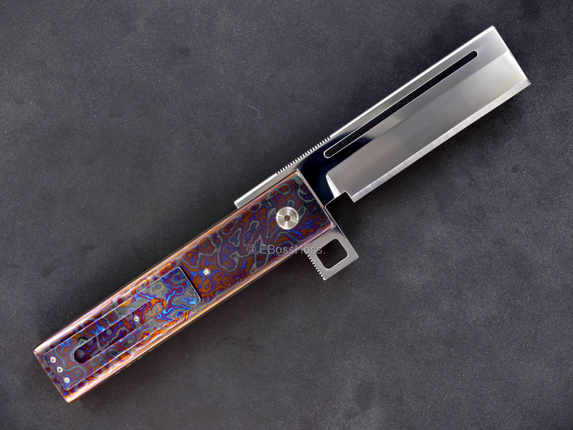 Jim Smyth Custom Custom Black Timascus Hell Razor