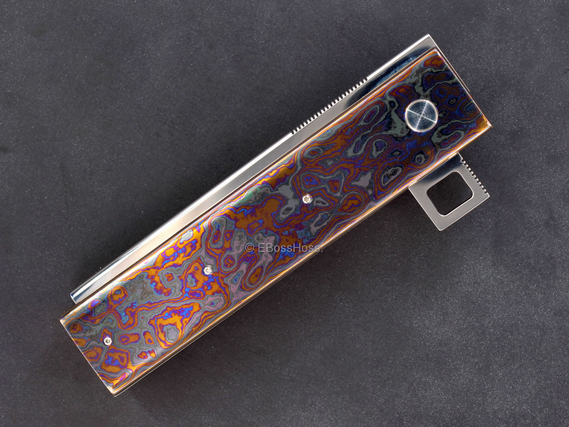 Jim Smyth Custom Custom Black Timascus Hell Razor