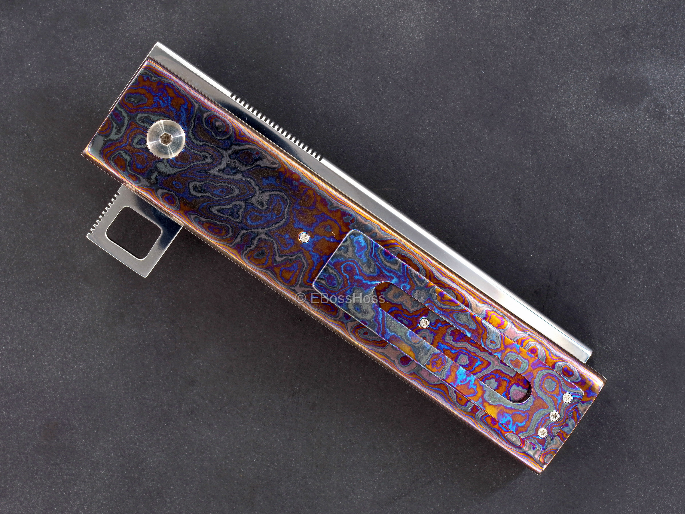 Jim Smyth Custom Custom Black Timascus Hell Razor