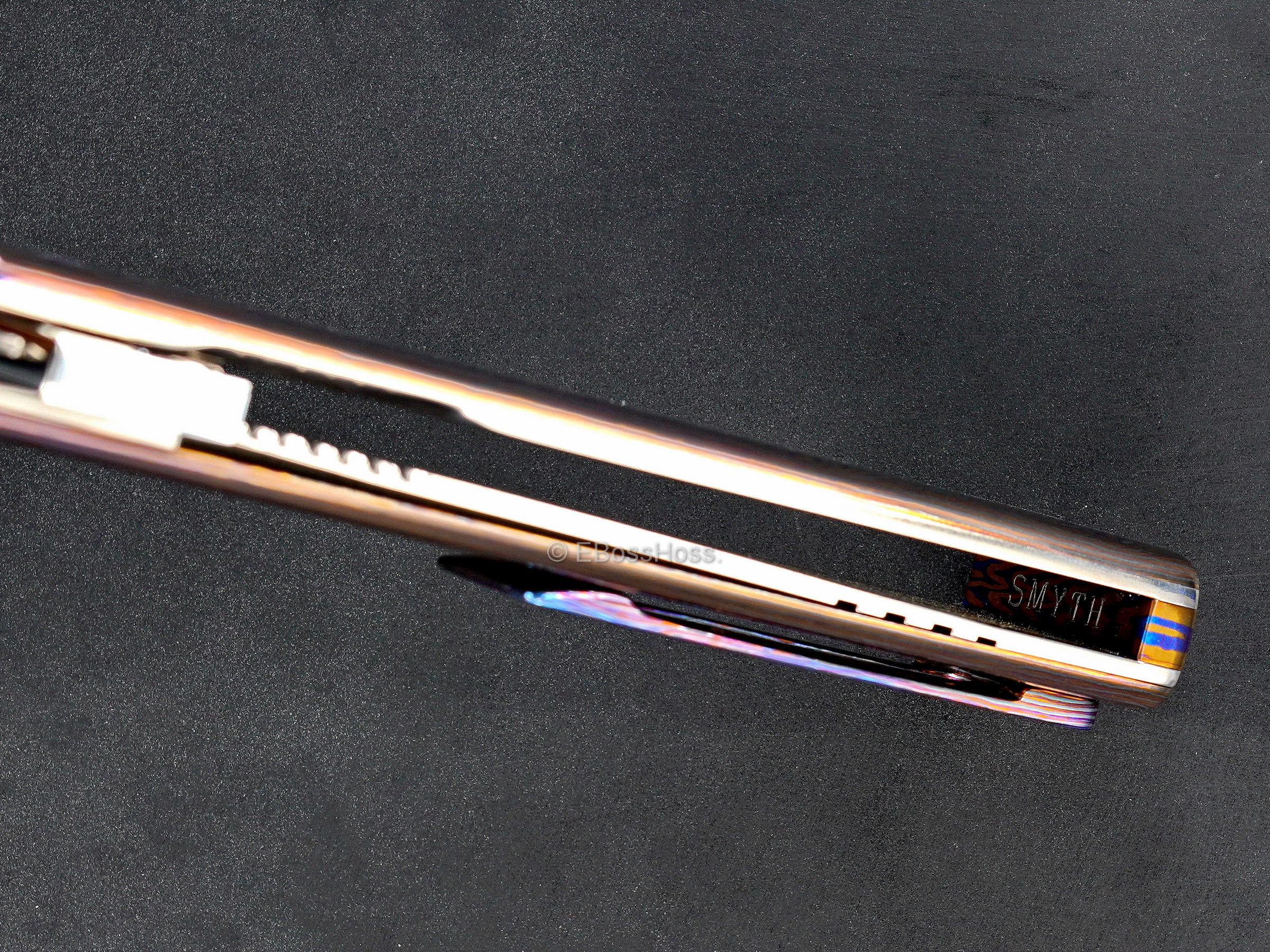 Jim Smyth Custom Custom Black Timascus Hell Razor