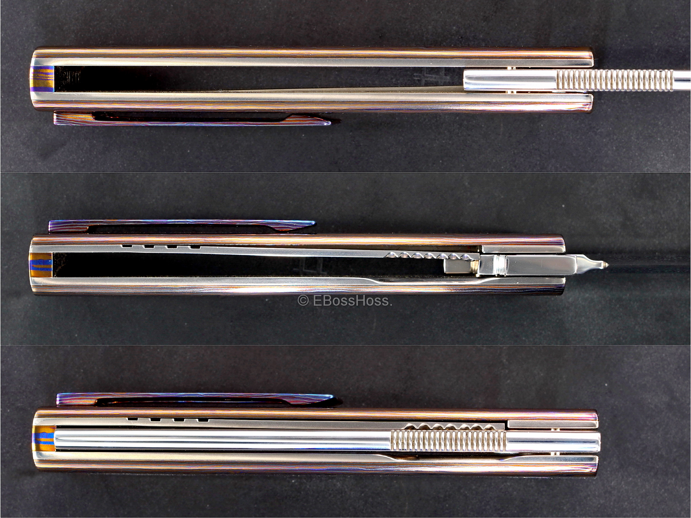 Jim Smyth Custom Custom Black Timascus Hell Razor