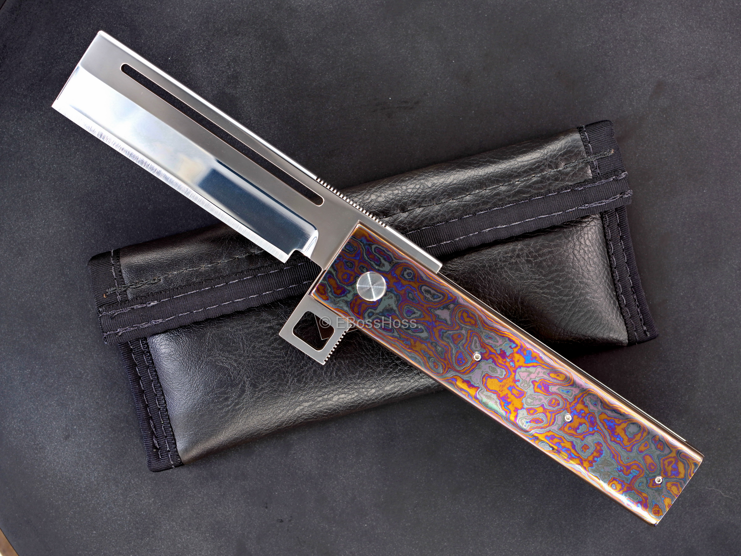 Jim Smyth Custom Custom Black Timascus Hell Razor